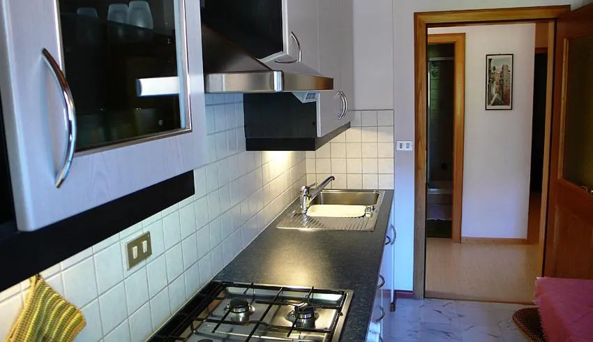 Kitchen or kitchenette in Residence Lastei