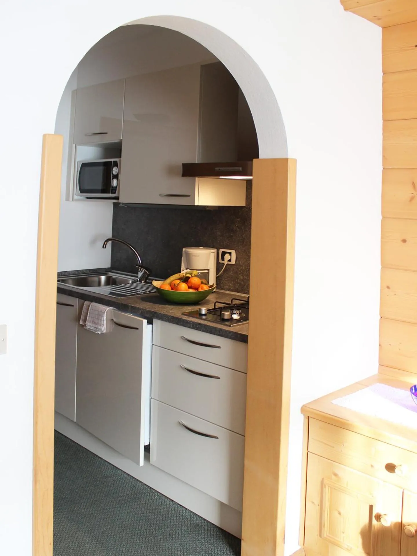 Kitchen or kitchenette in Residence Lastei