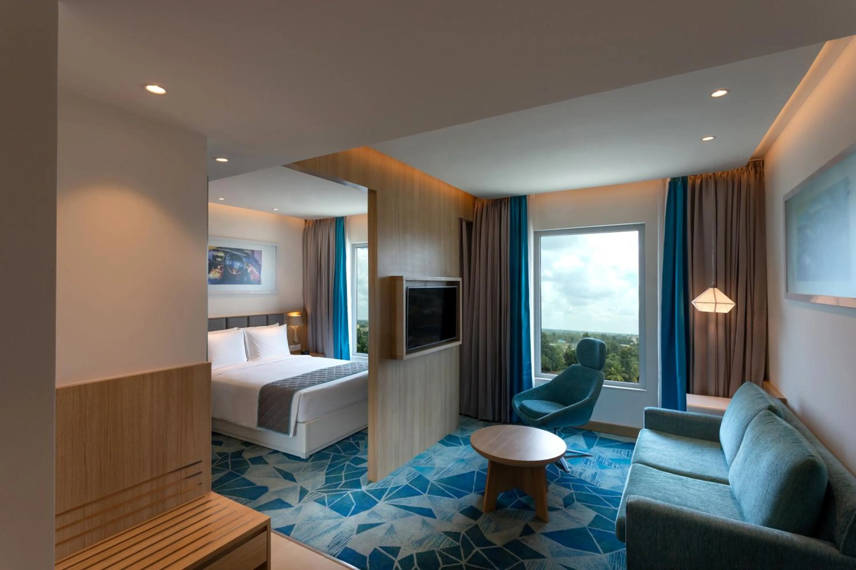 TV and multimedia, Bed in Holiday Inn Express & Suites Bengaluru Old Madras Road by IHG