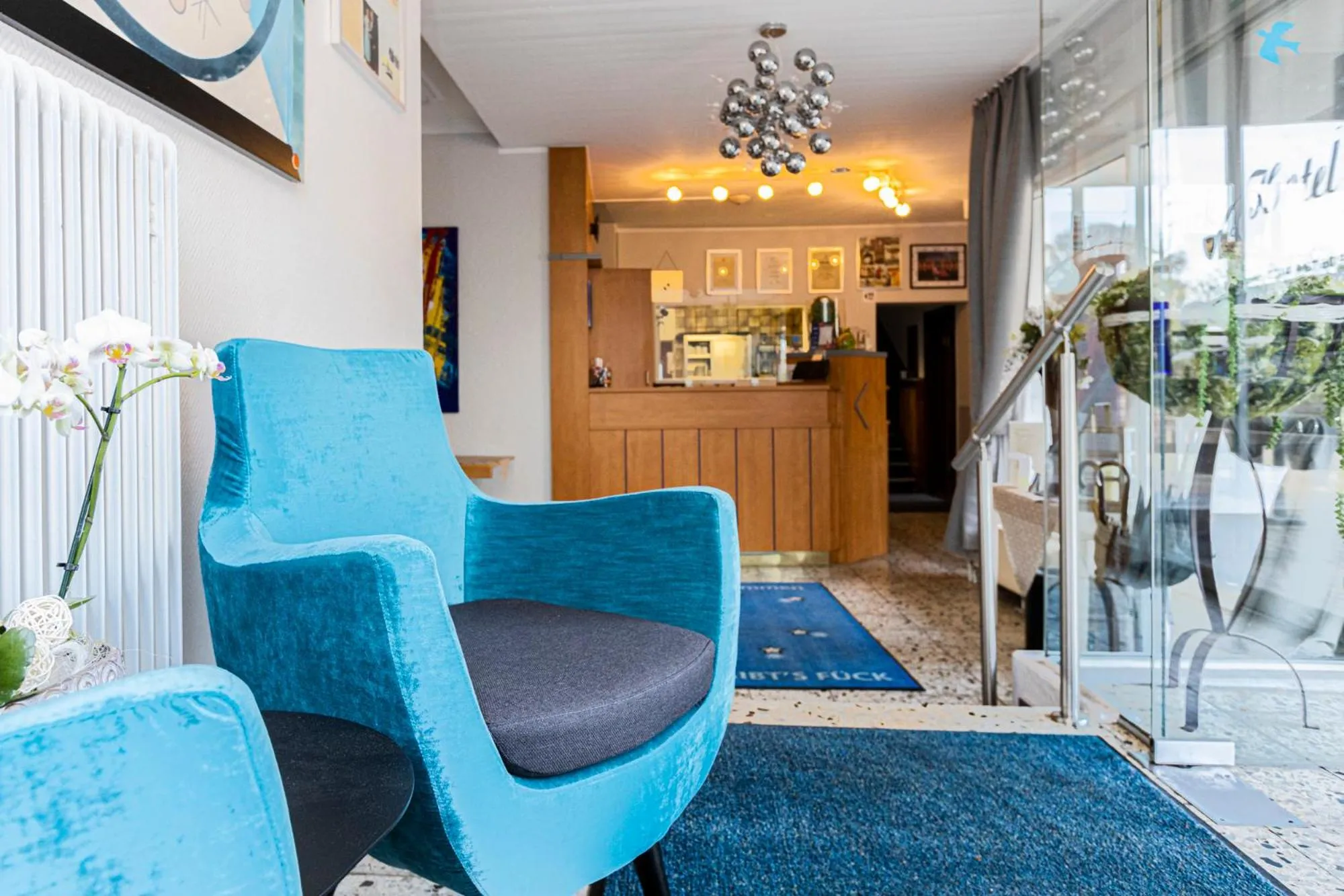 Lobby or reception in Hotel-Restaurant Fück