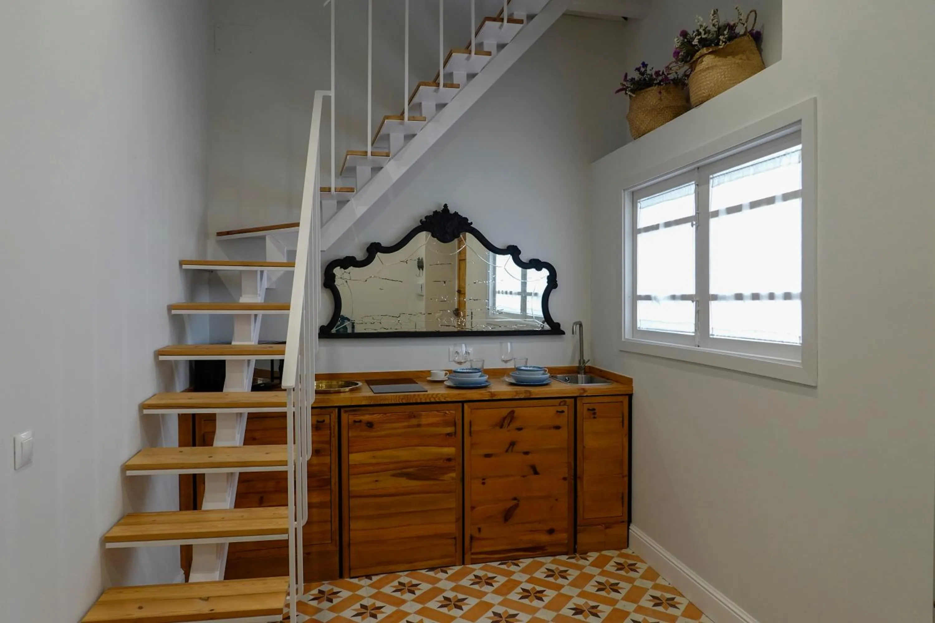 Kitchen or kitchenette in Hospederia Santa Clara