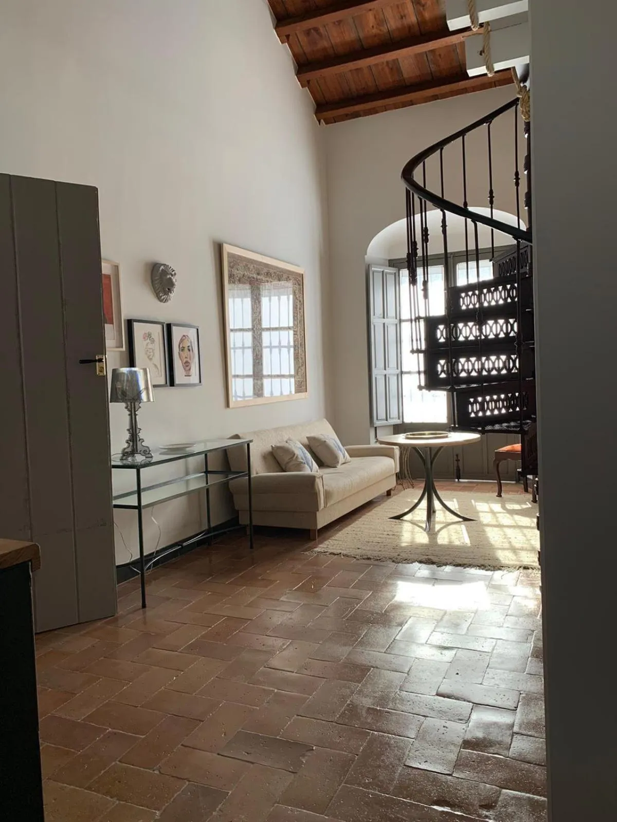 Seating area, Bed in Hospederia Santa Clara