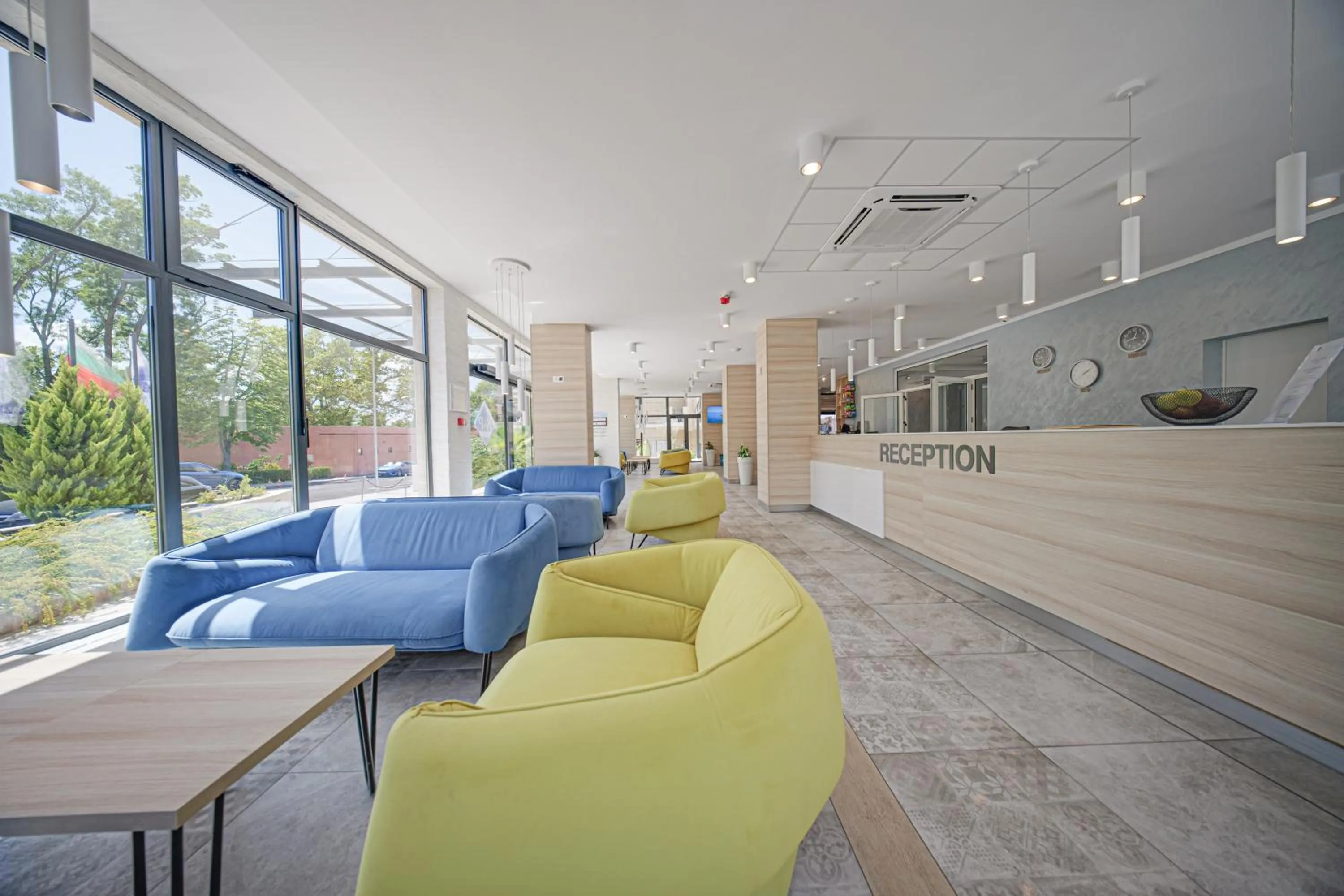 Seating area in Cinema Hotel