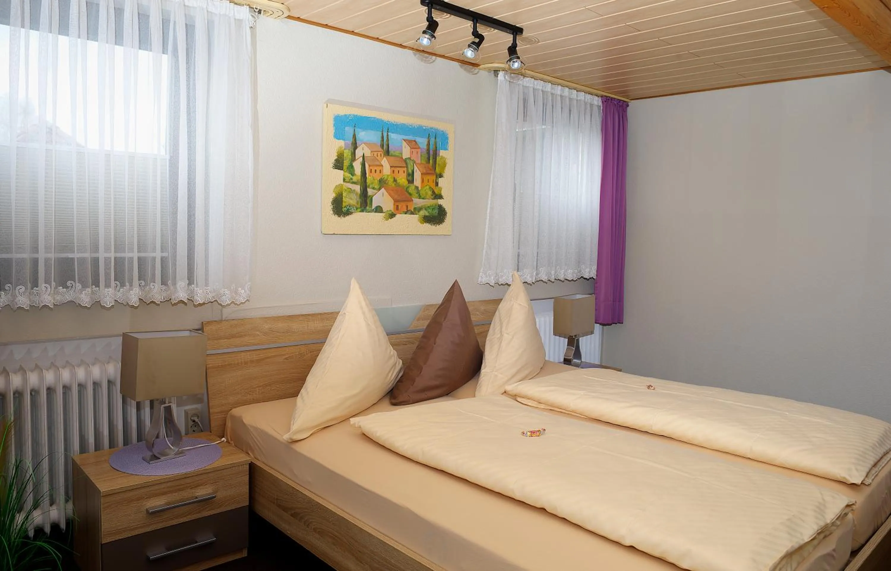 Bed in Hotel Rosenflora