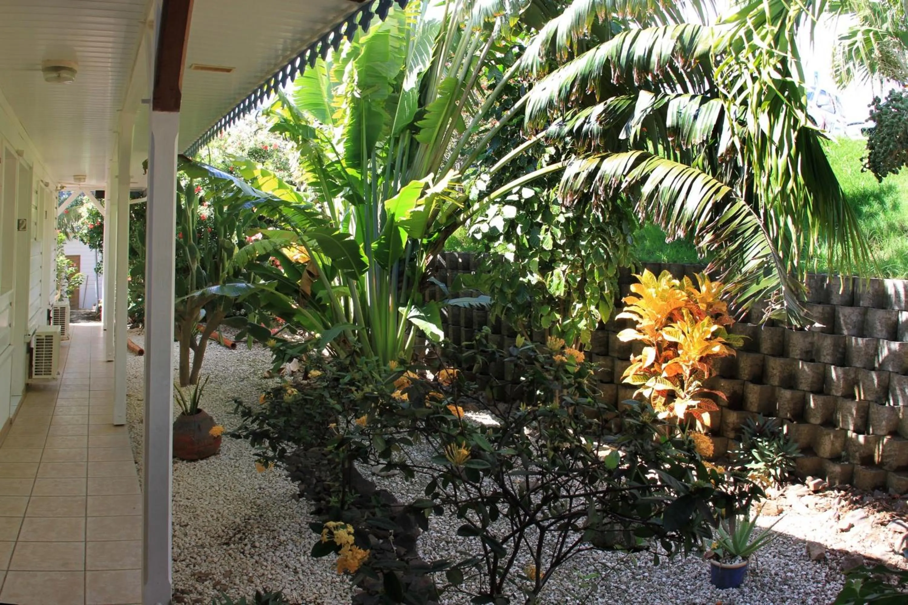Patio in Hôtel Résidence Océane