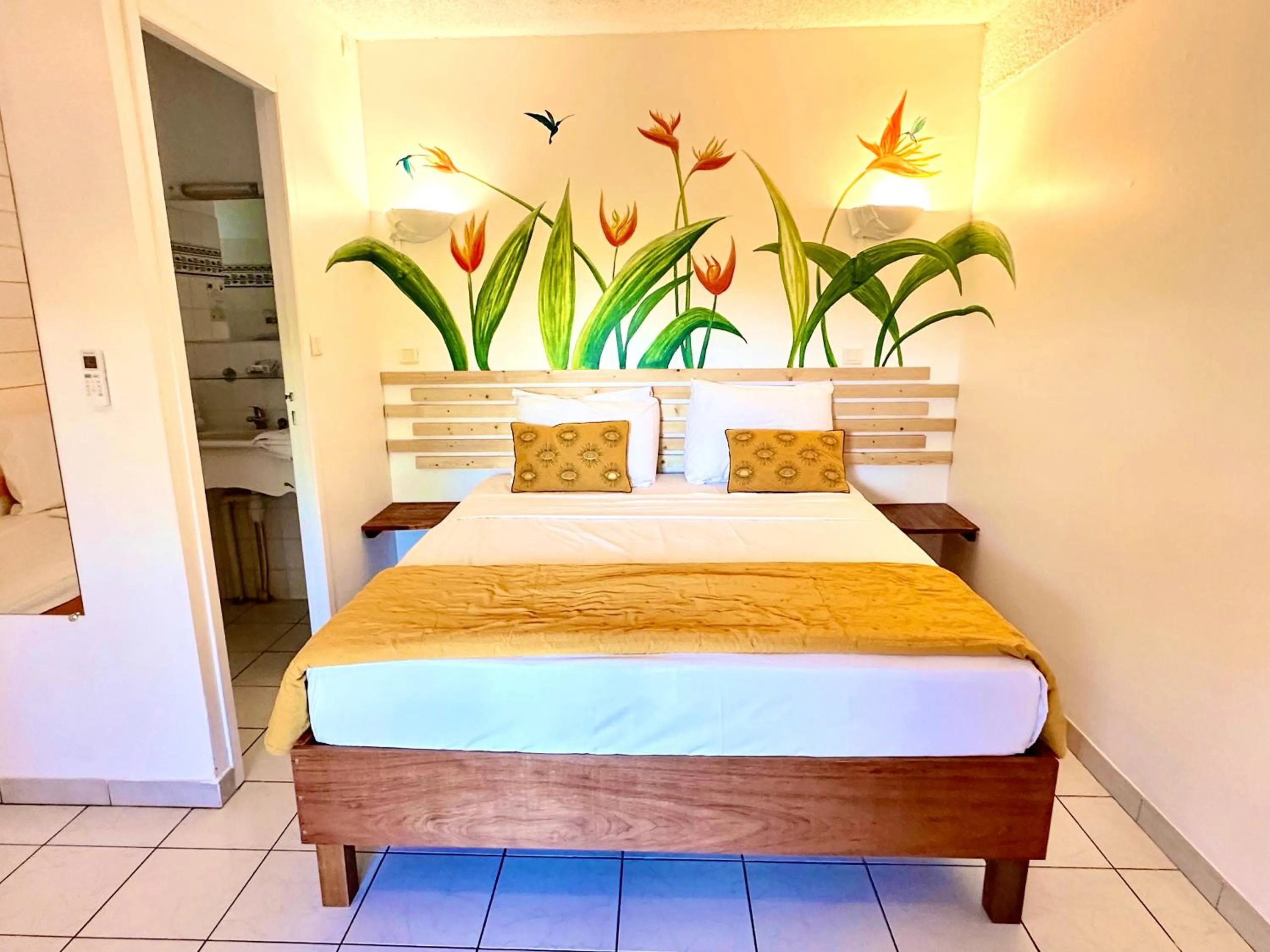 Bed in Hôtel Résidence Océane