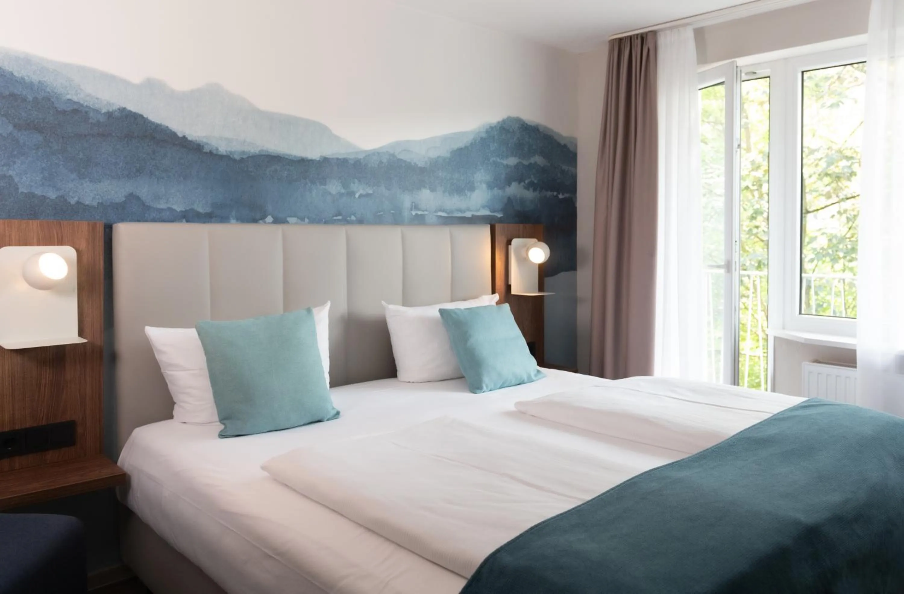 Bedroom, Bed in Art Hotel Aachen