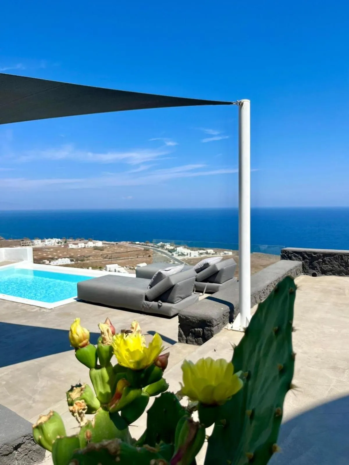 Garden in Topos Exclusive Santorini
