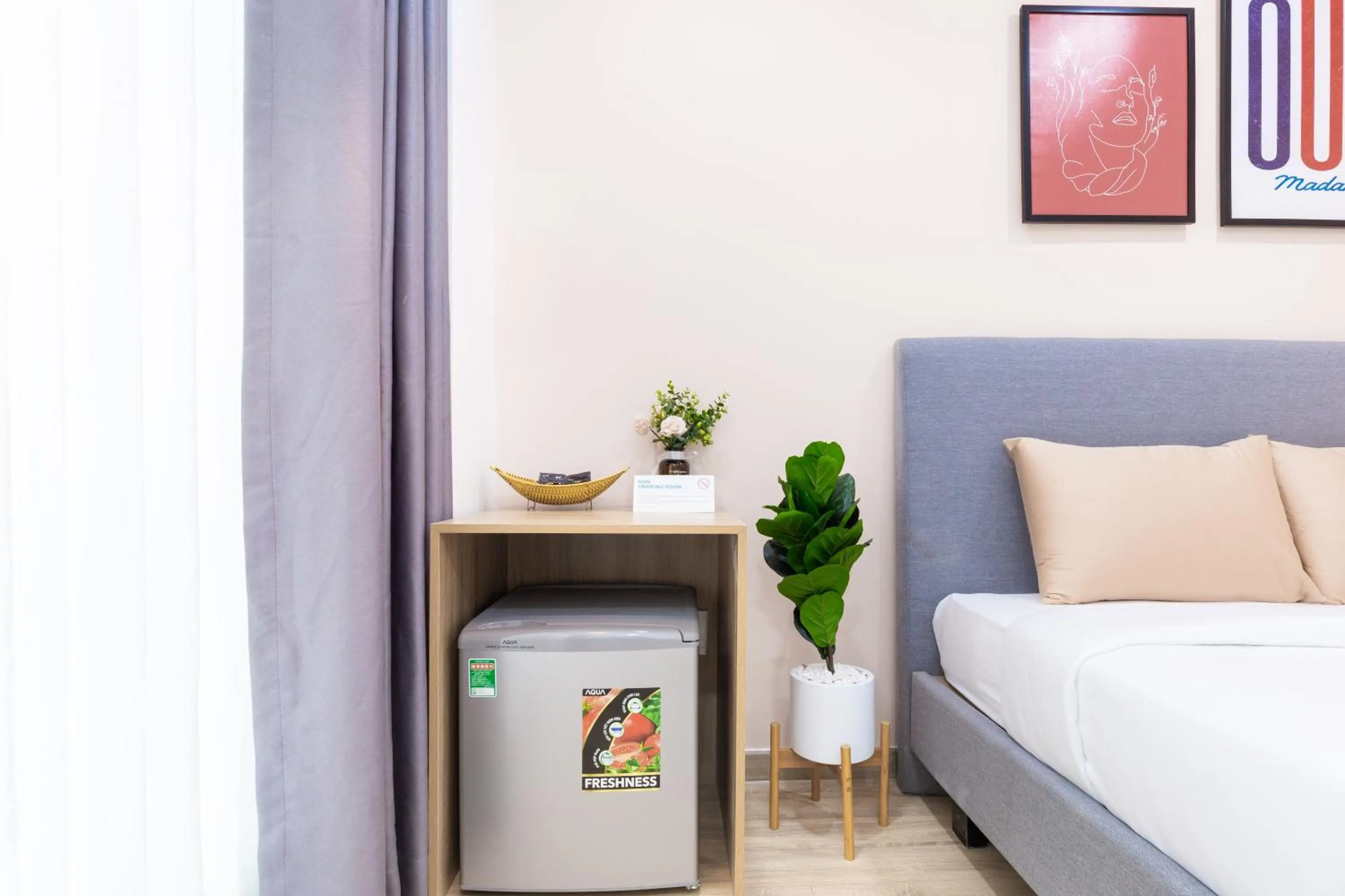 Living room, Bed in Cozrum Homes - Charming Corner