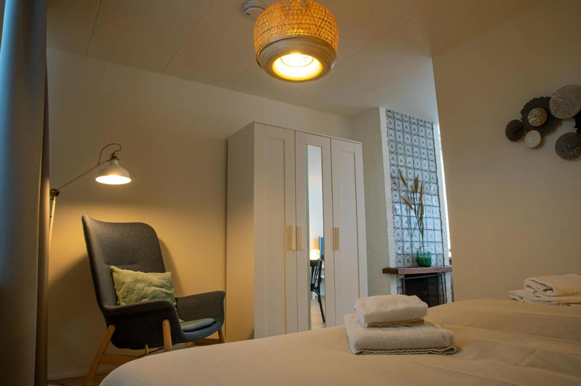 Bed in Hotel-Restaurant De Walvisvaarder