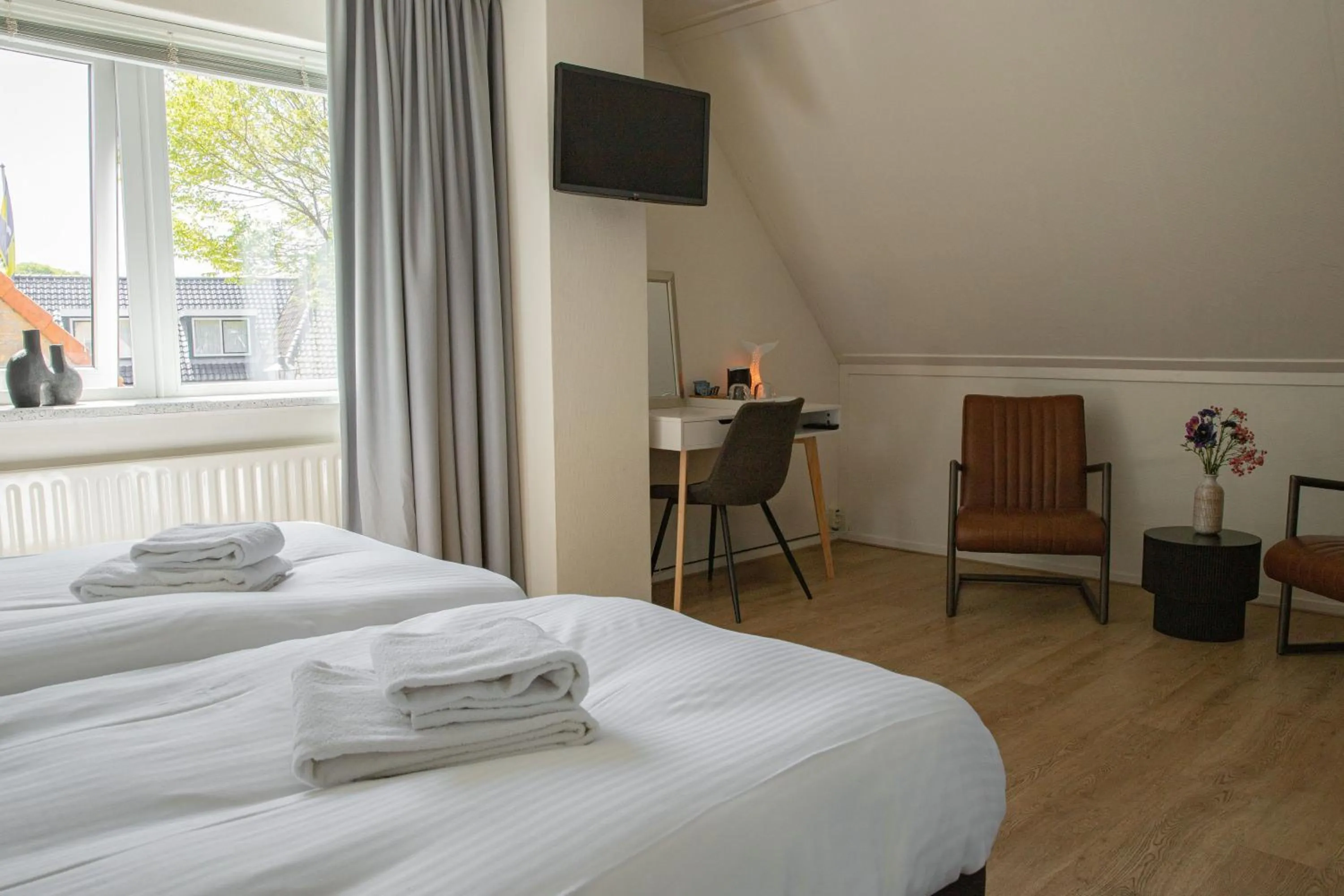 Bed in Hotel-Restaurant De Walvisvaarder