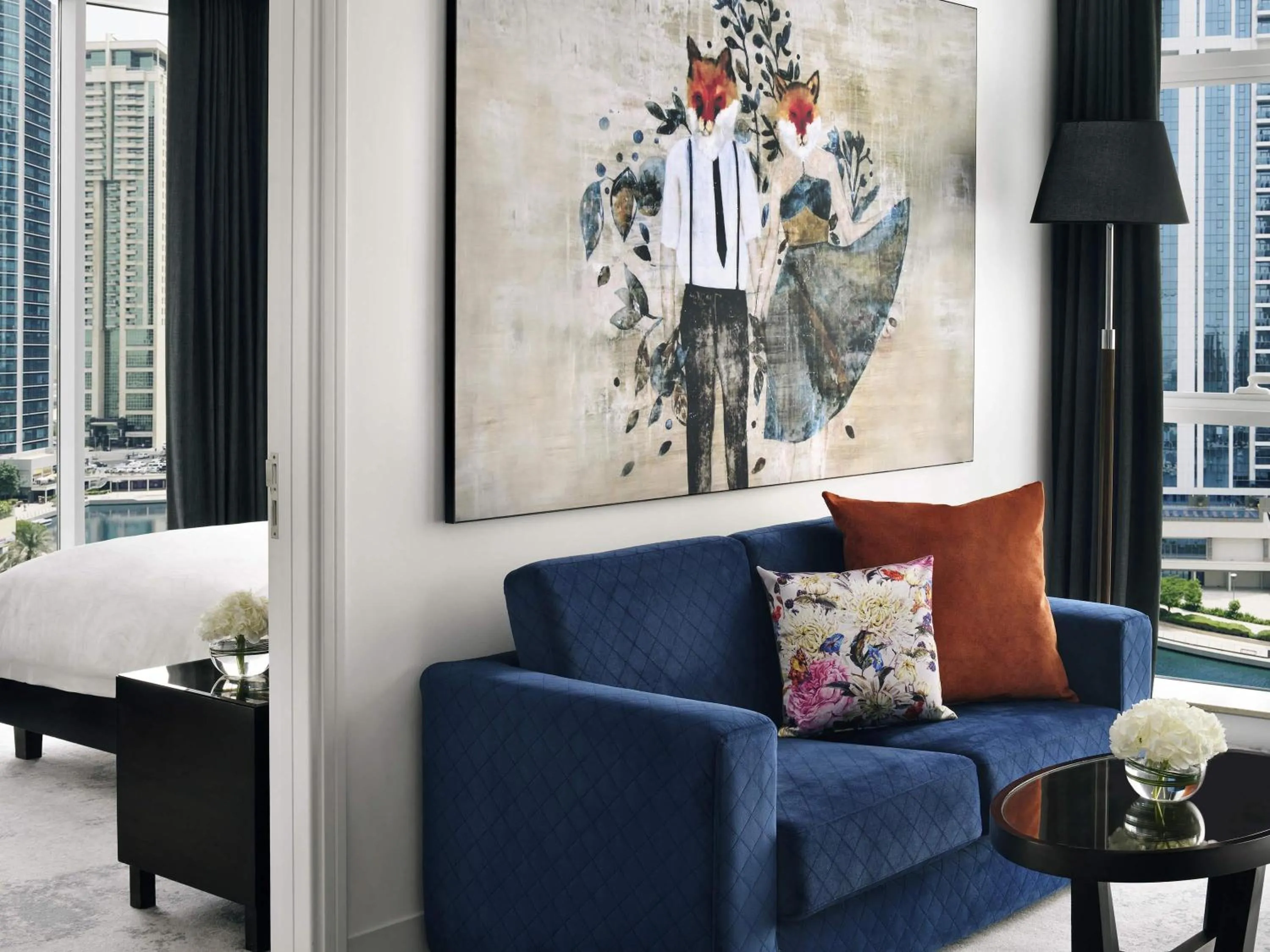 Bedroom in Mövenpick Hotel Jumeirah Lakes Towers Dubai