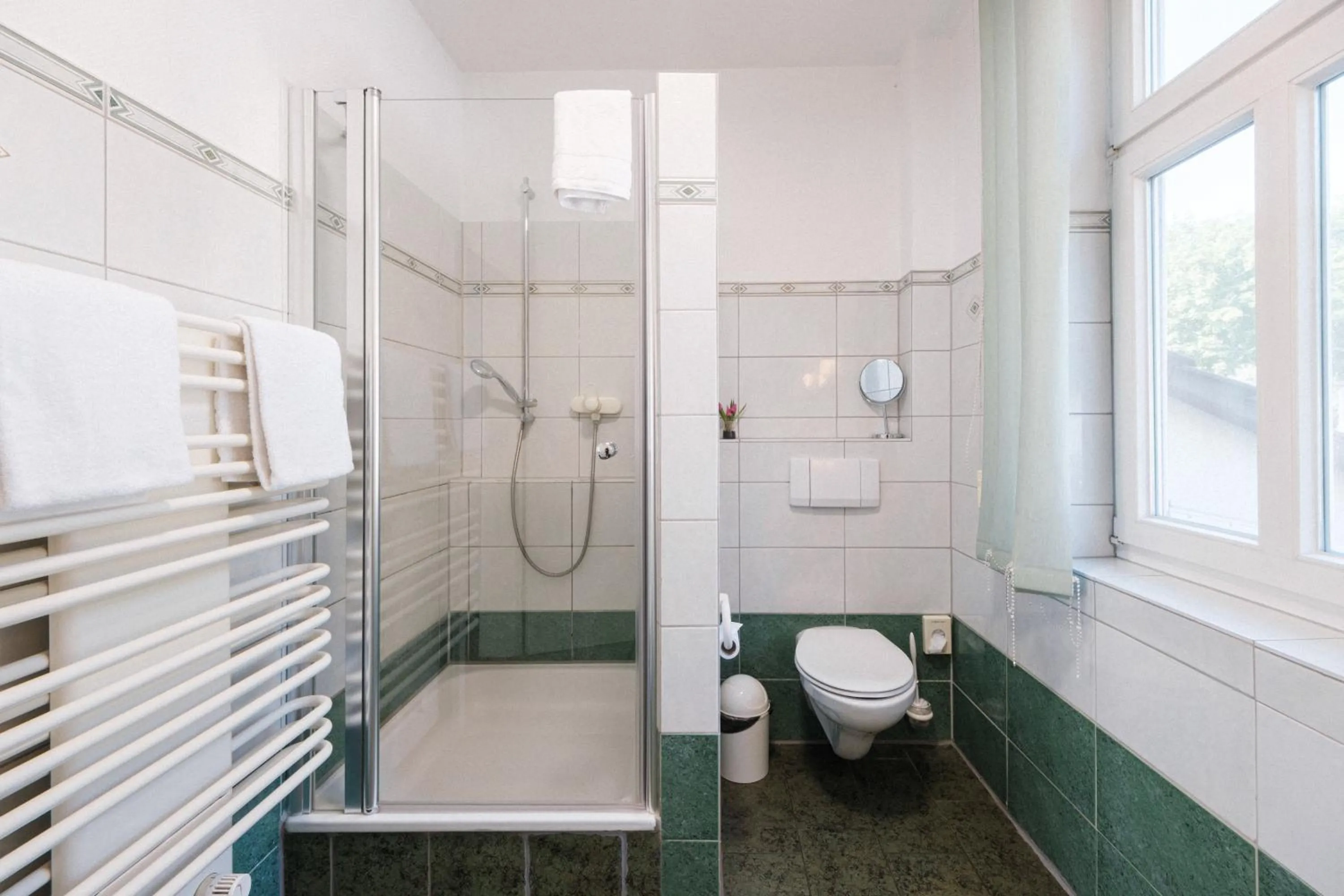 Shower in Hotel Haus Duden