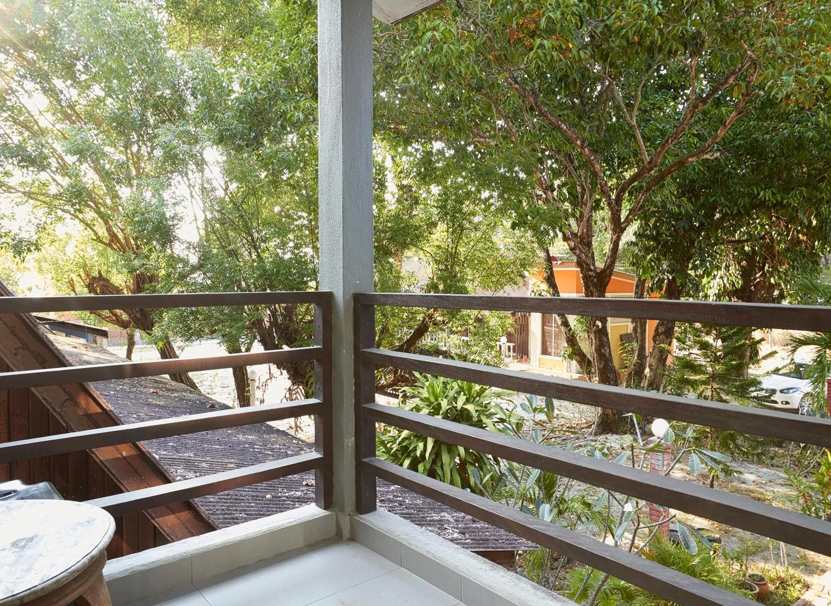 Balcony/Terrace in Corrie Chalet Pantai Cenang Langkawi