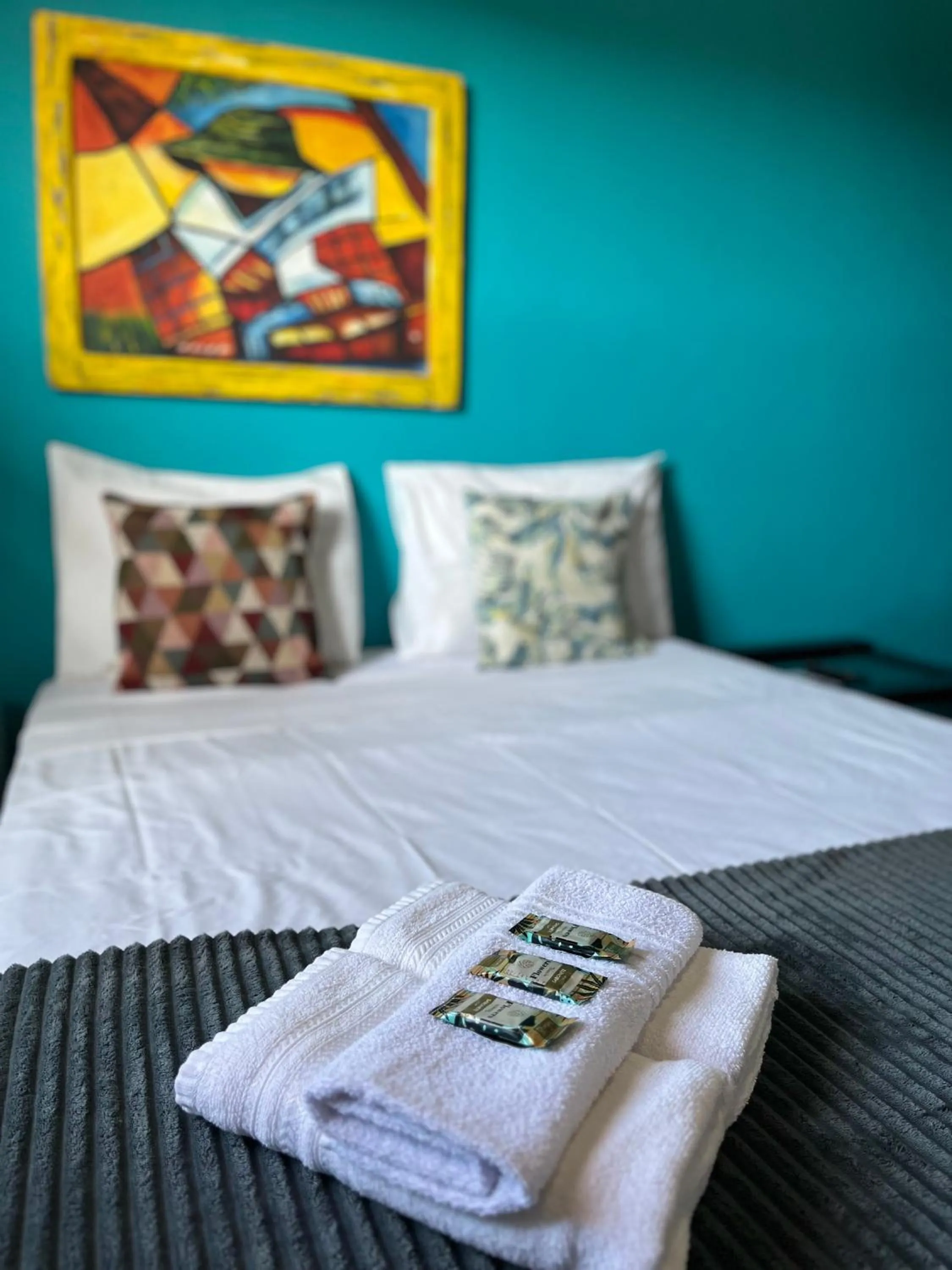 Bed in Pousada Beluga