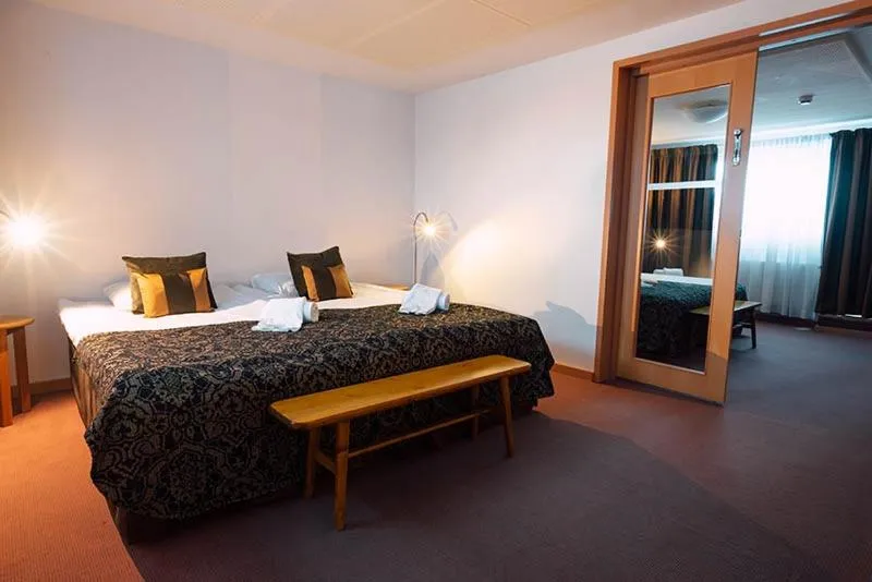 Bed in Hotelliravintola Kumpu