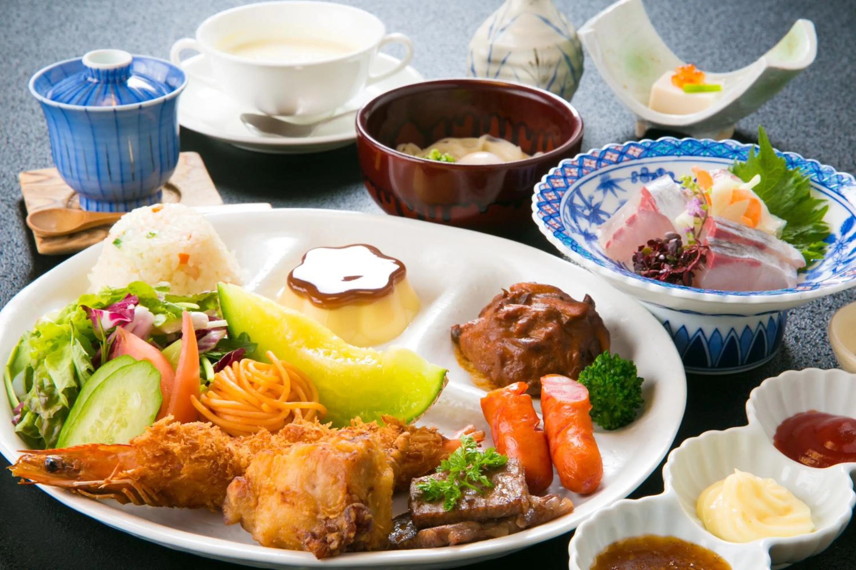 Food in Yufuin Santoukan