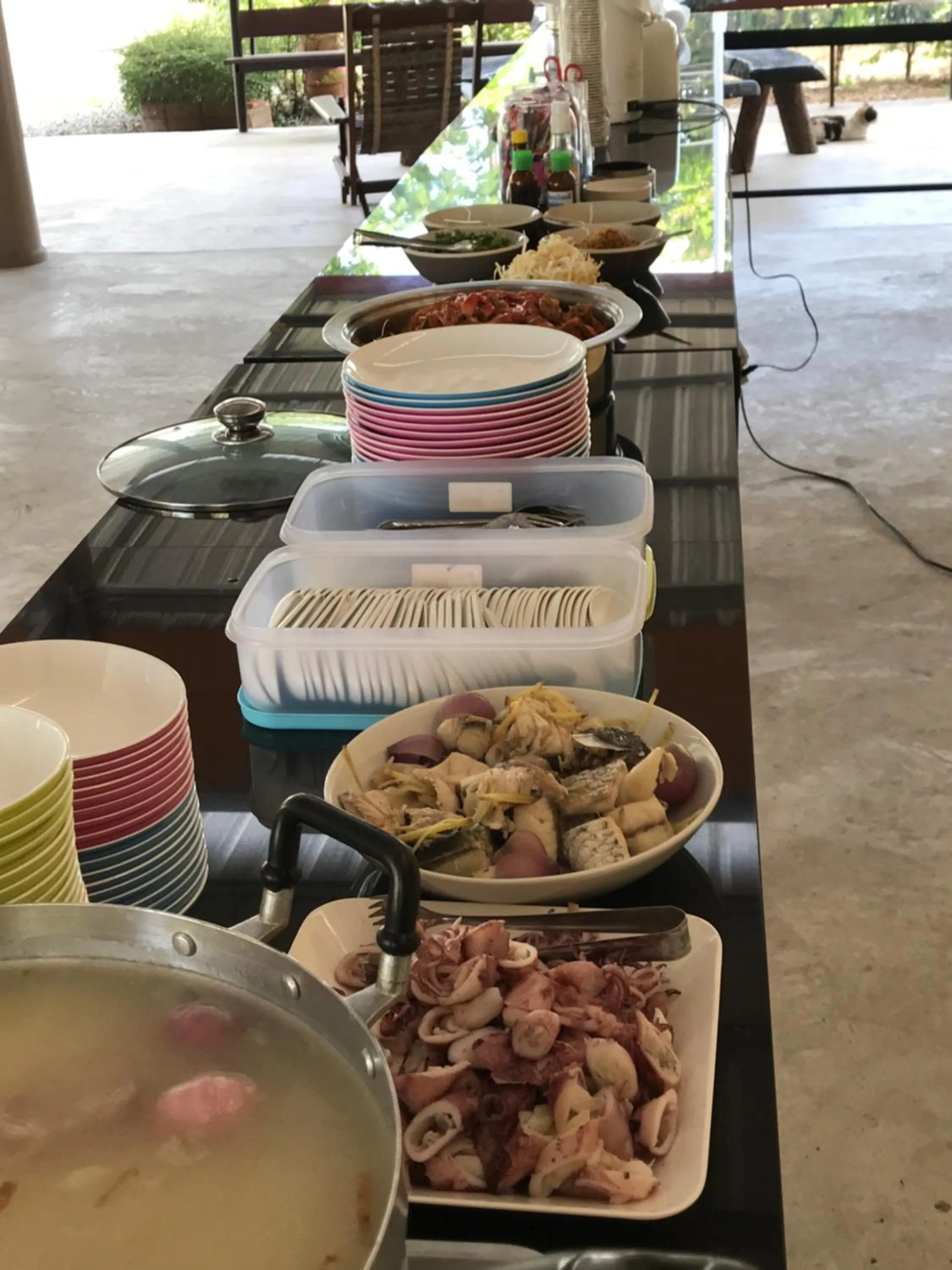 Breakfast in Sangtong Beach Resort