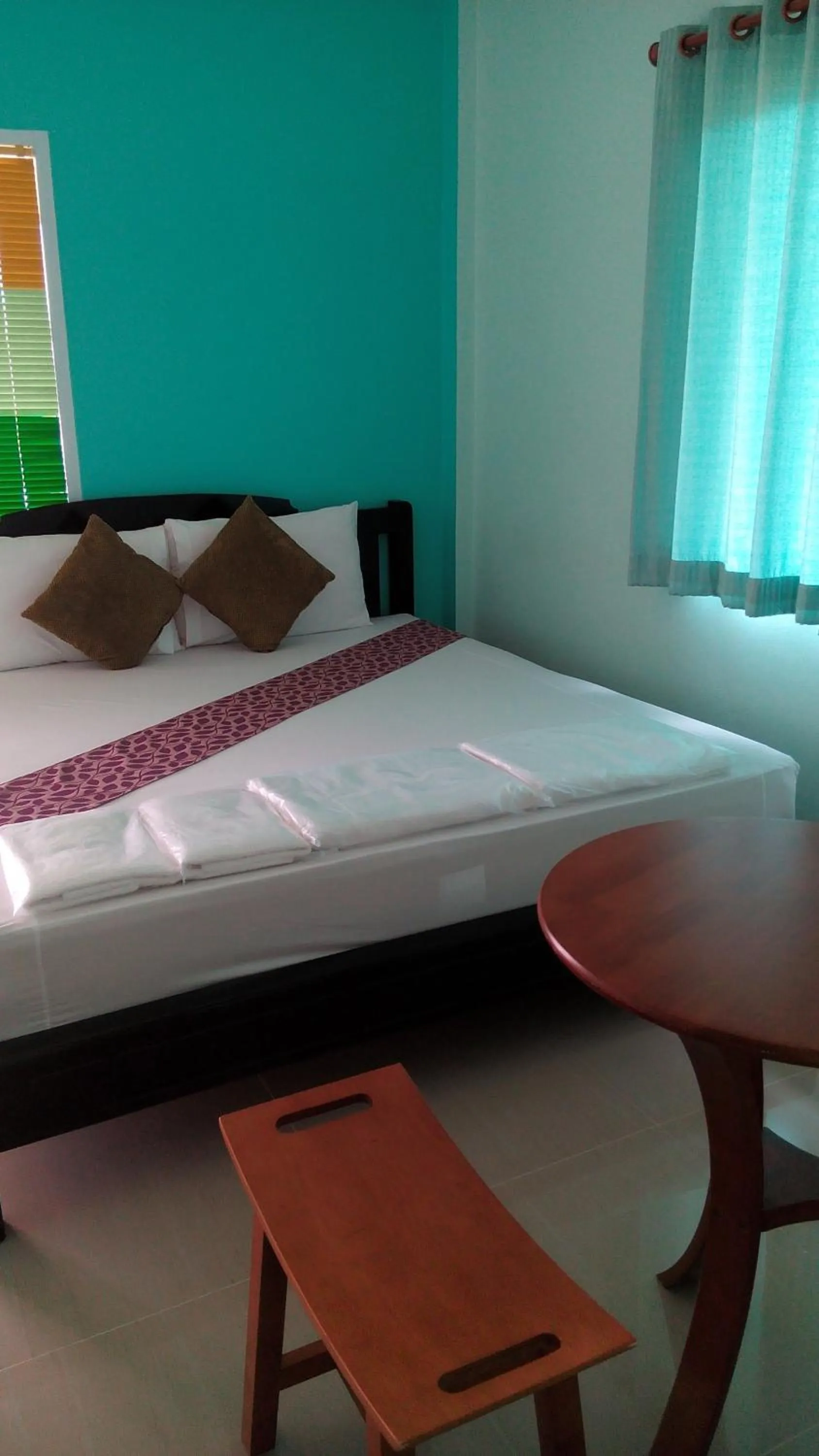Bed in Sangtong Beach Resort