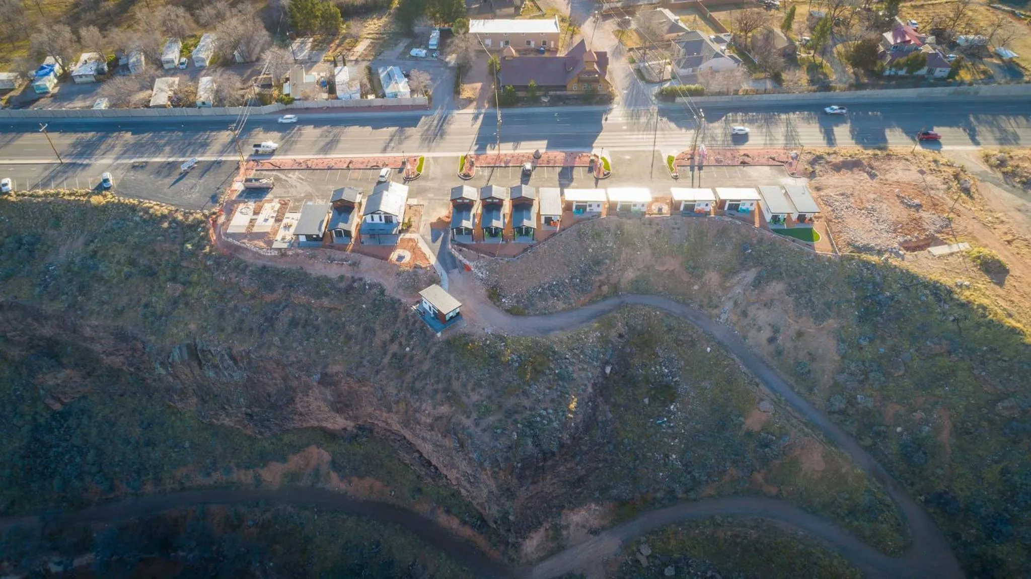 Bird's eye view in The Dwellings