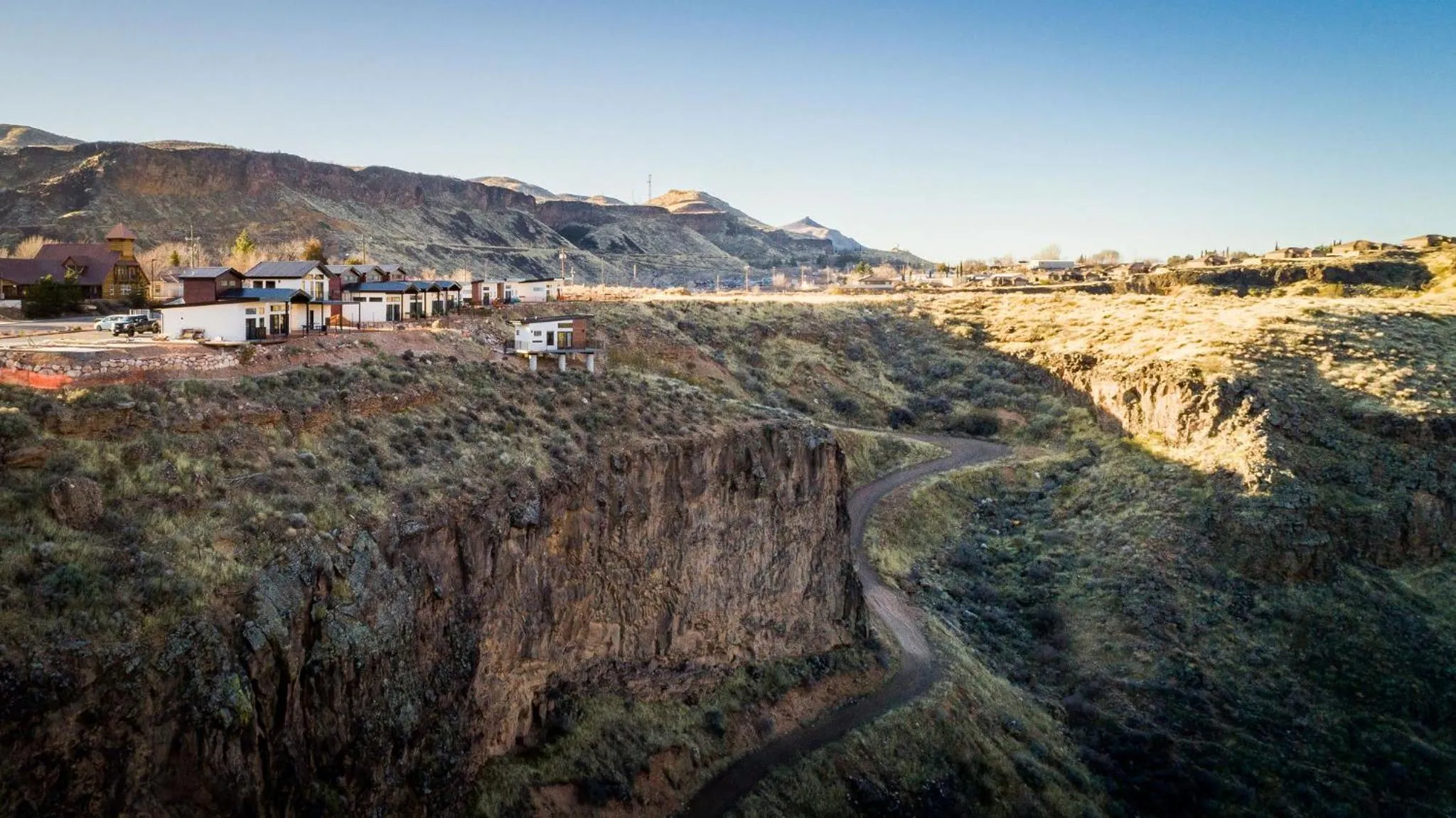 Bird's eye view in The Dwellings
