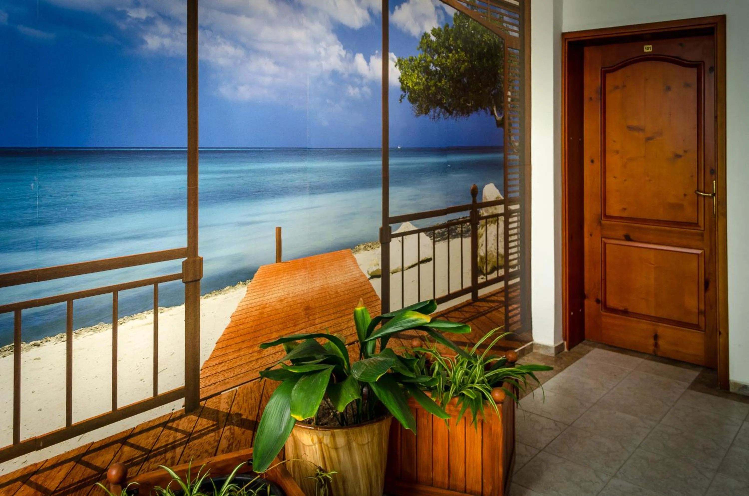 Decorative detail in Kalypso Hotel