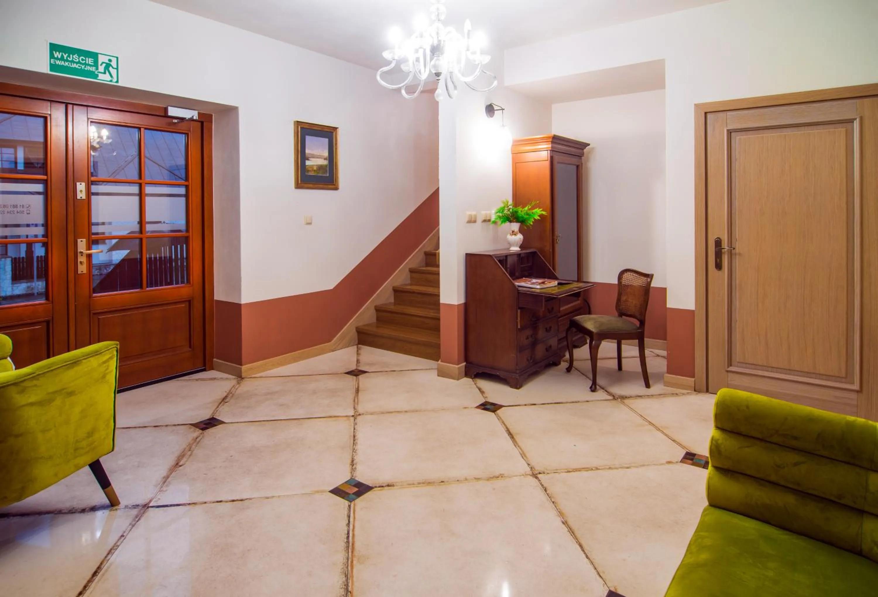 Lobby or reception in Hotel Dwa Księżyce