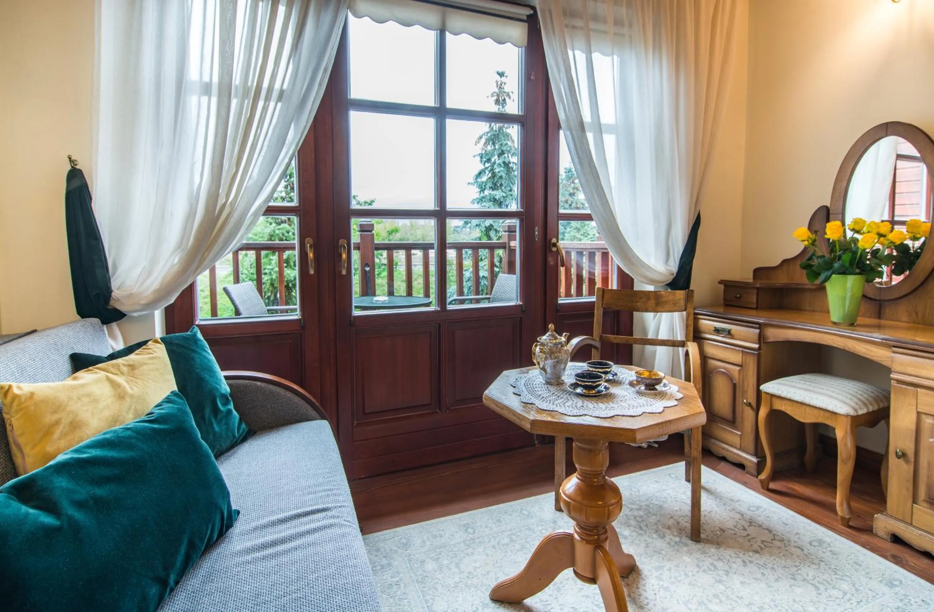 Seating area in Hotel Dwa Księżyce