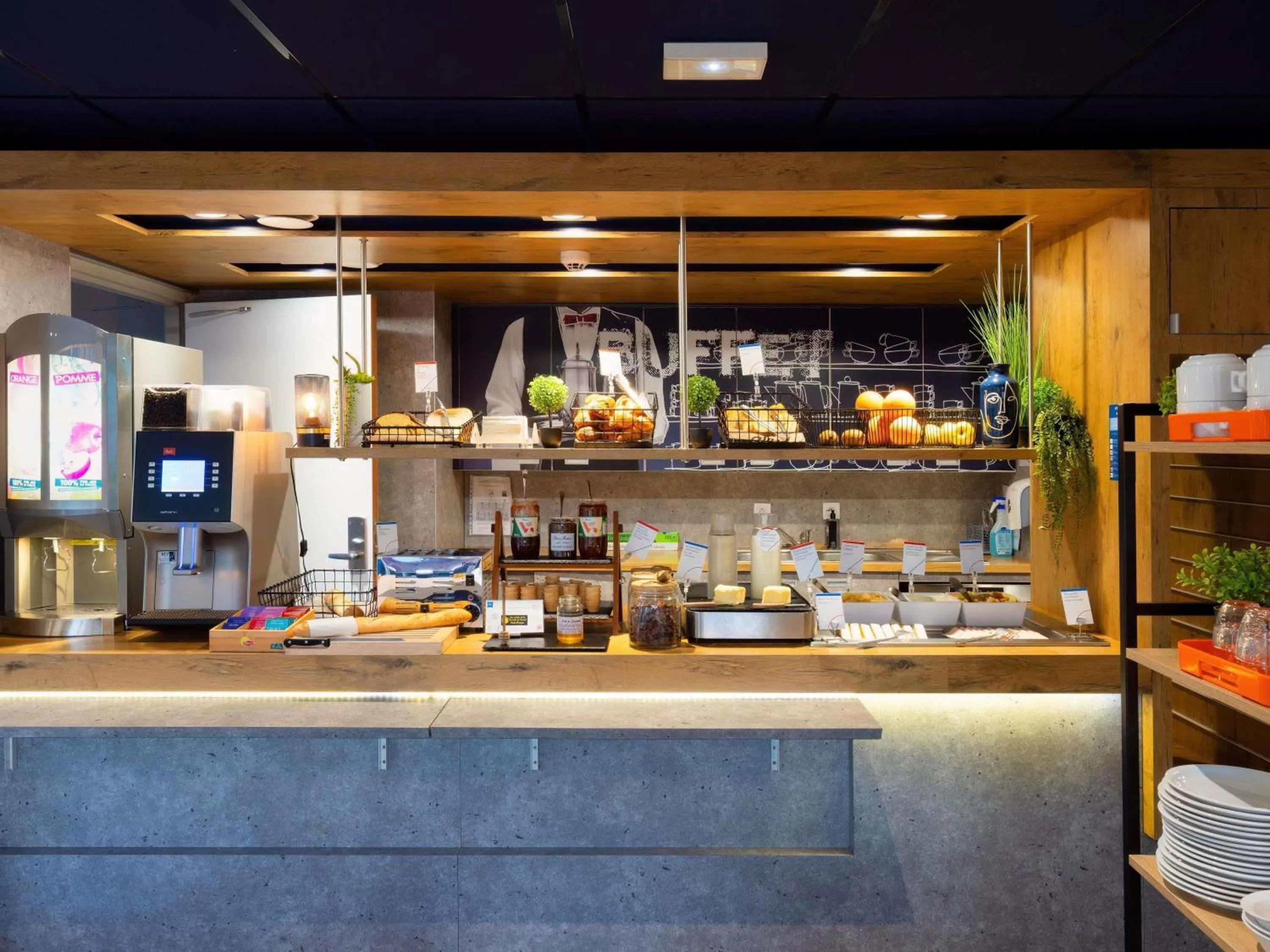 Breakfast in Ibis Budget Manosque Cadarache