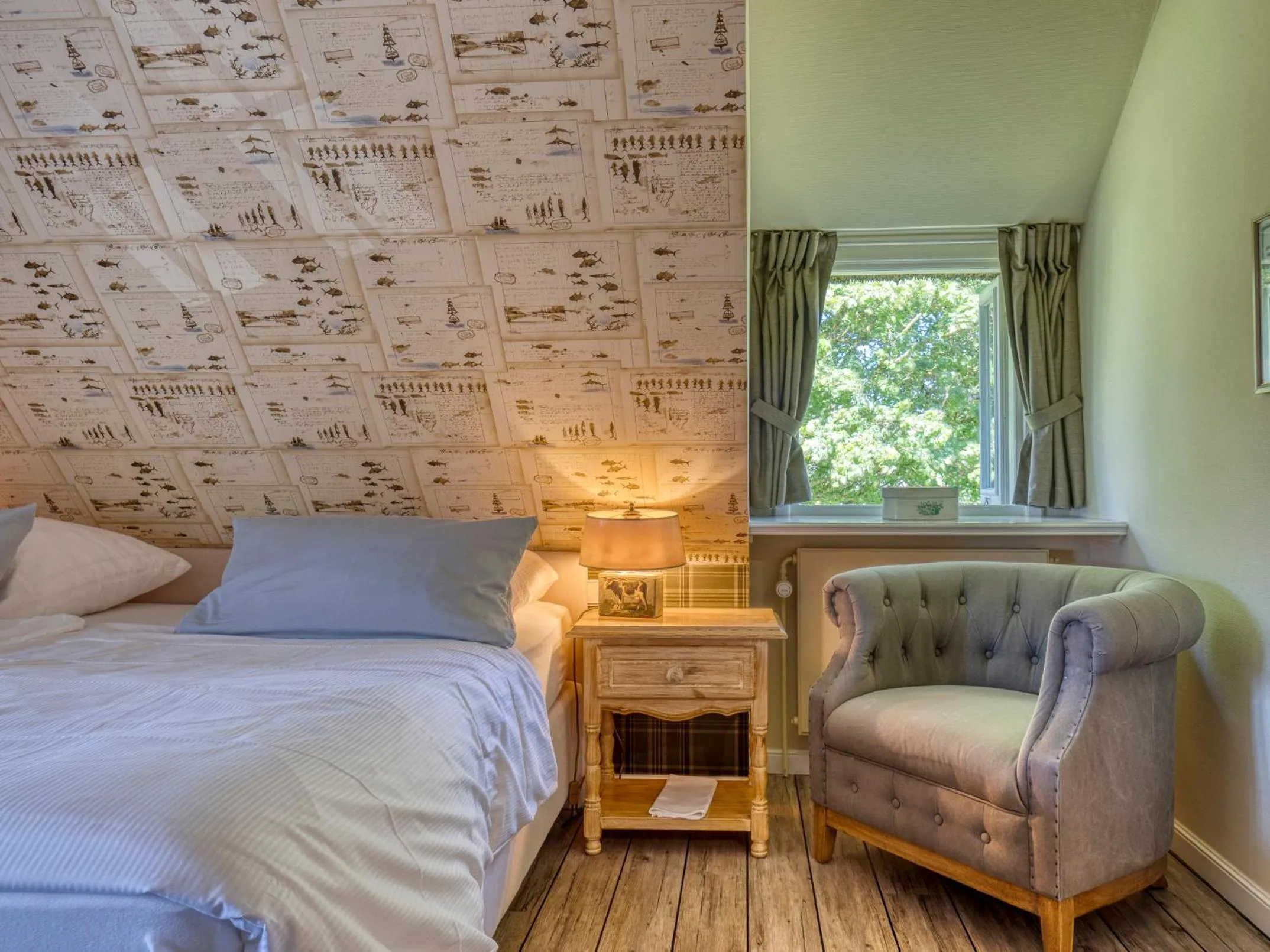 Bed in Boutiquehotel Seiler Hof Keitum