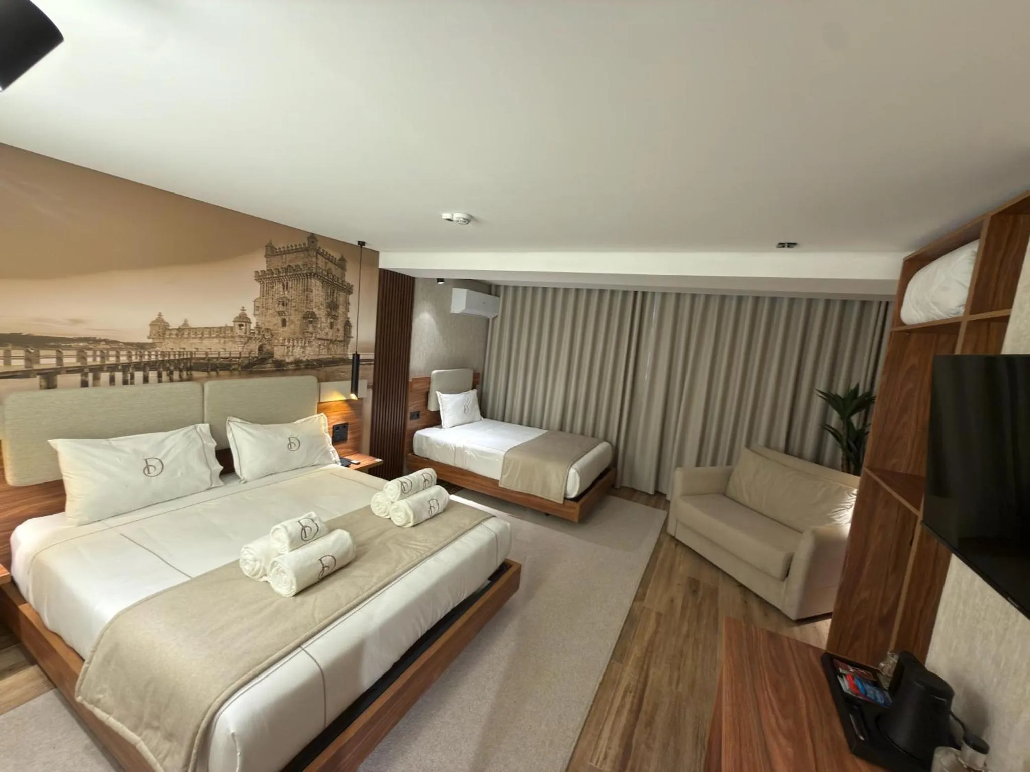 Bed in Dom João Glamour Hotel