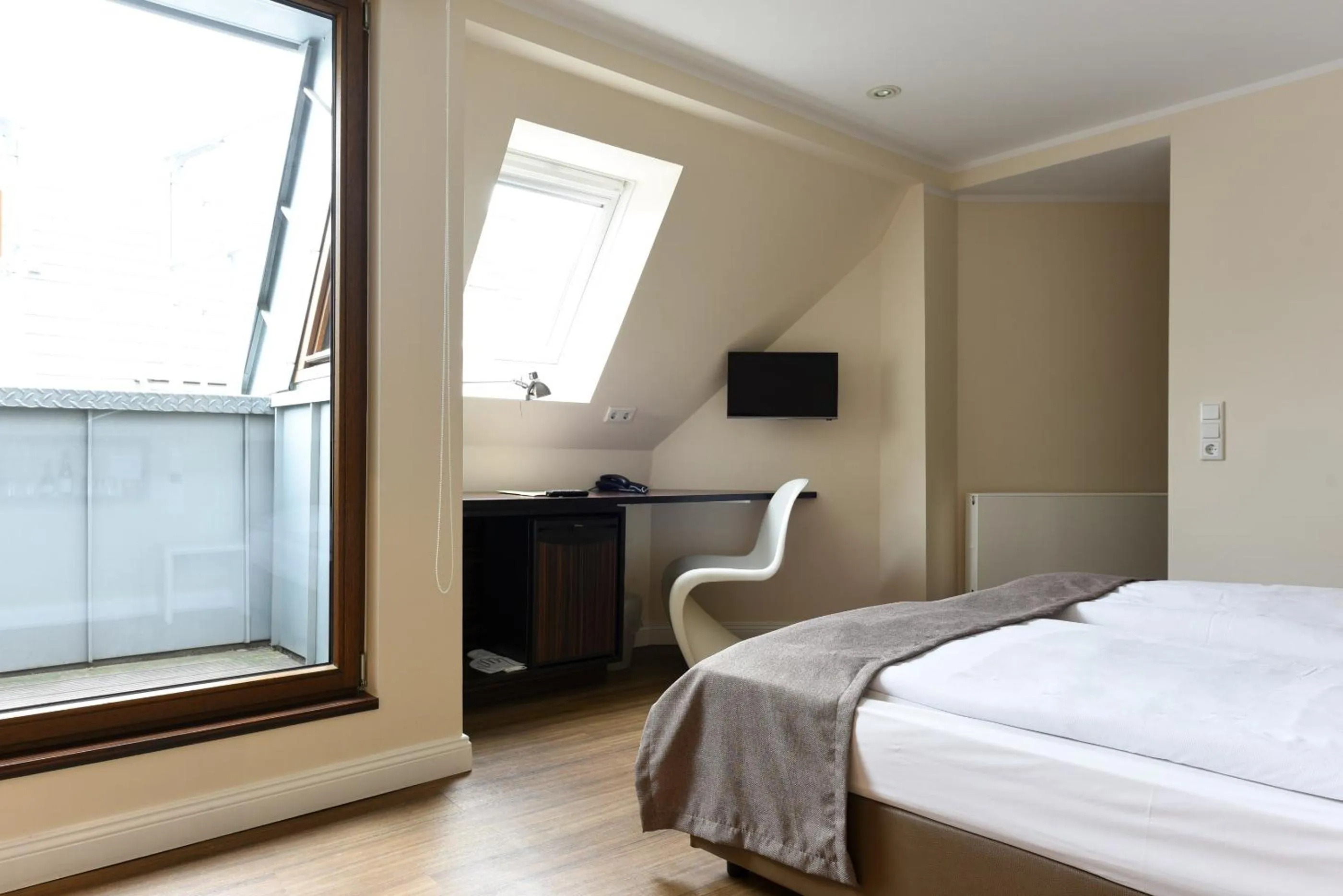 Balcony/Terrace, Bed in Hotel Casa Colonia