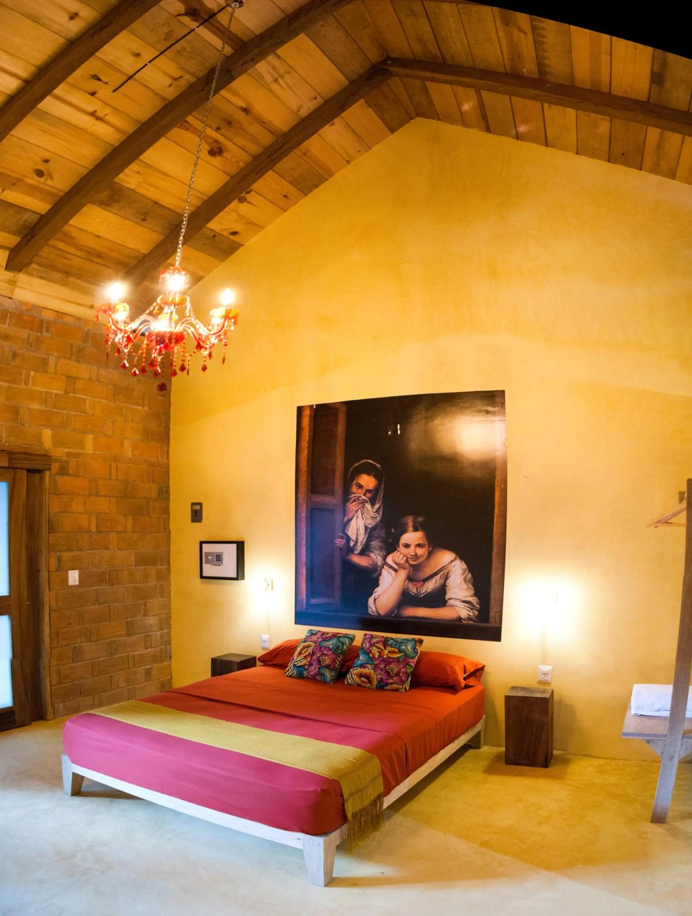 Bed in Hotel Pochote Mazunte