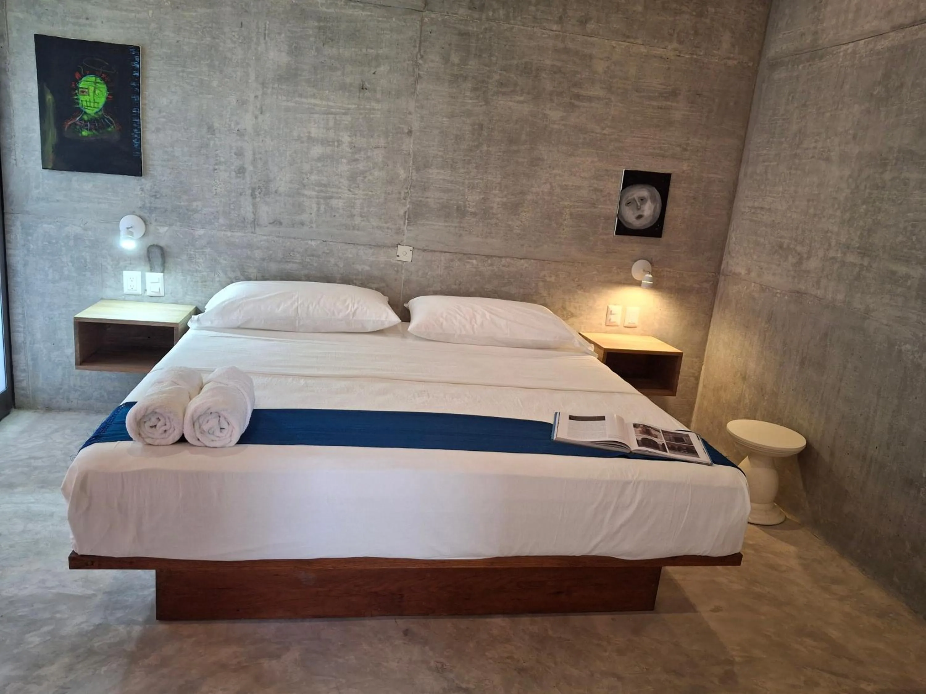 Bed in Hotel Pochote Mazunte