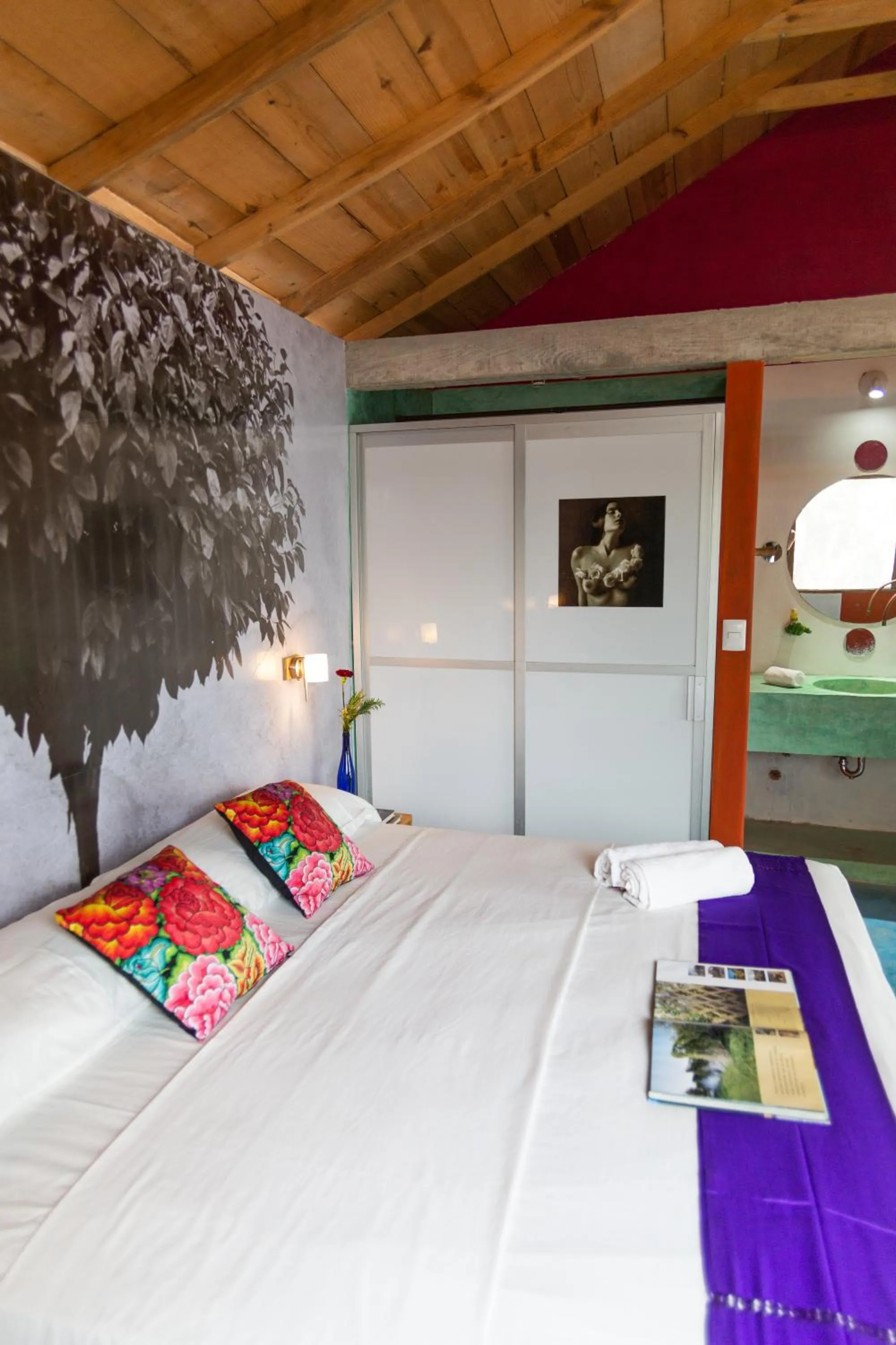 Bed in Hotel Pochote Mazunte