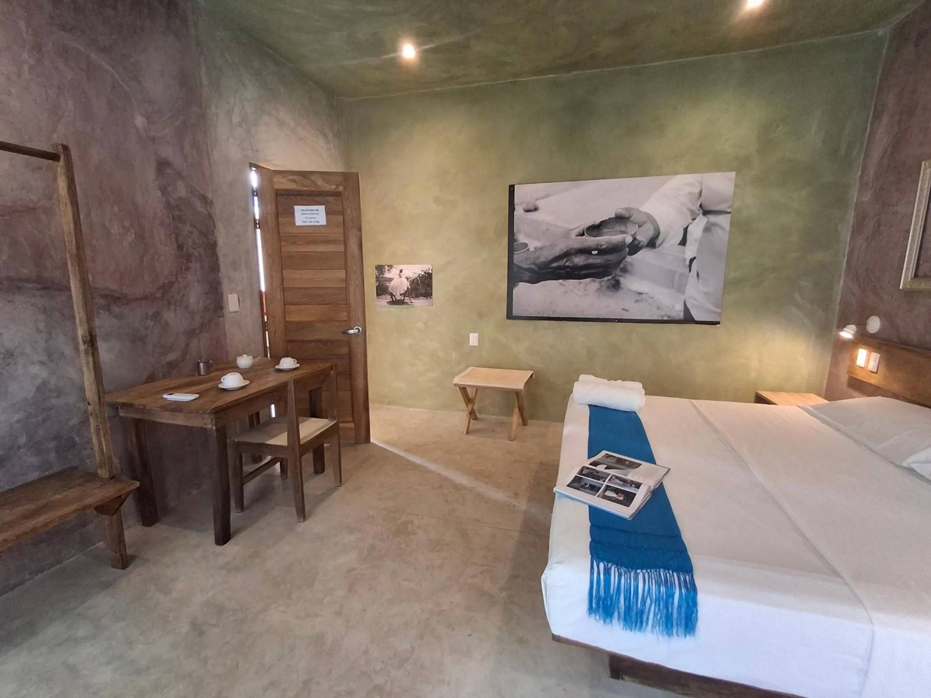 Bed in Hotel Pochote Mazunte