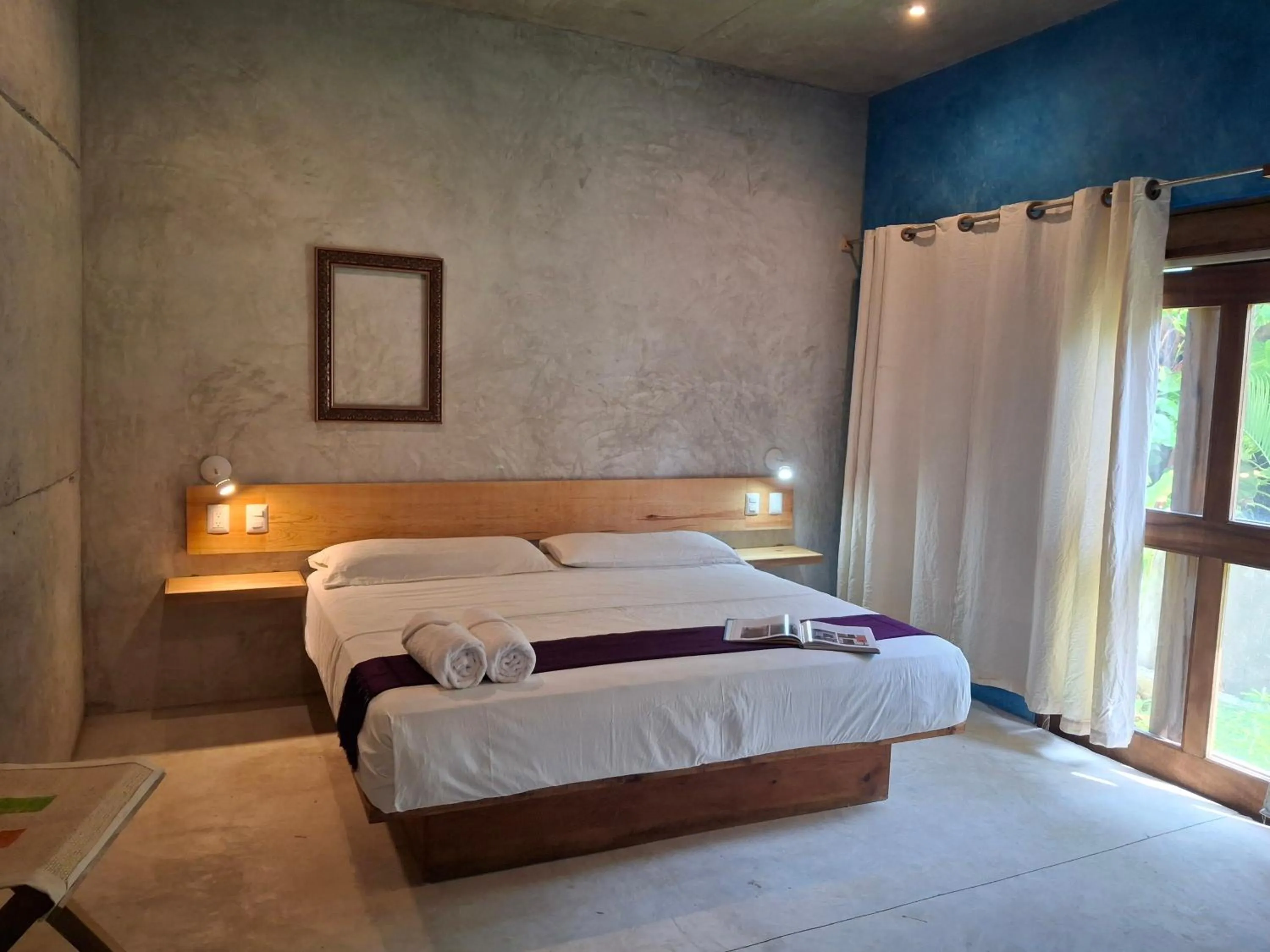 Bed in Hotel Pochote Mazunte