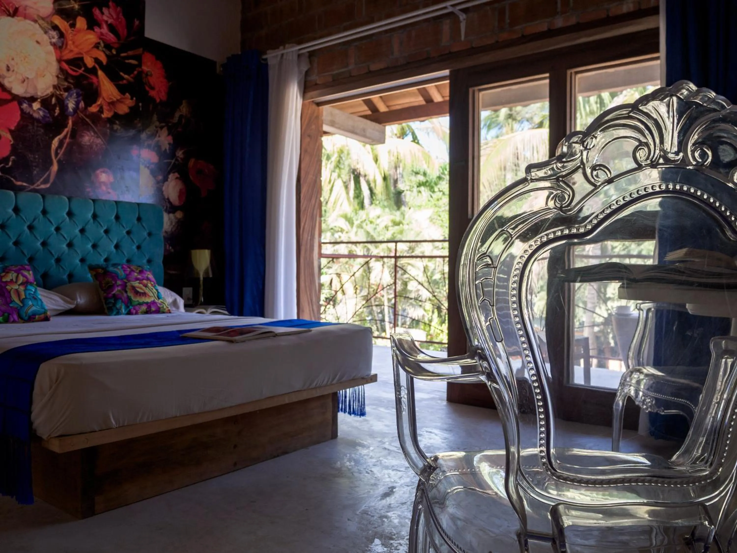 Bed in Hotel Pochote Mazunte