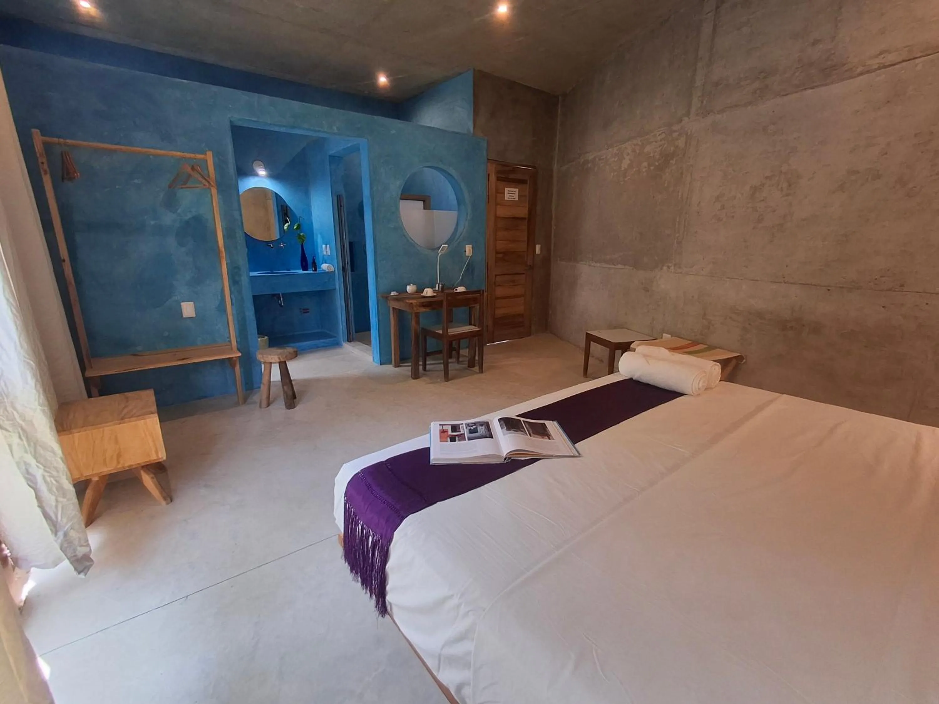 Bed in Hotel Pochote Mazunte