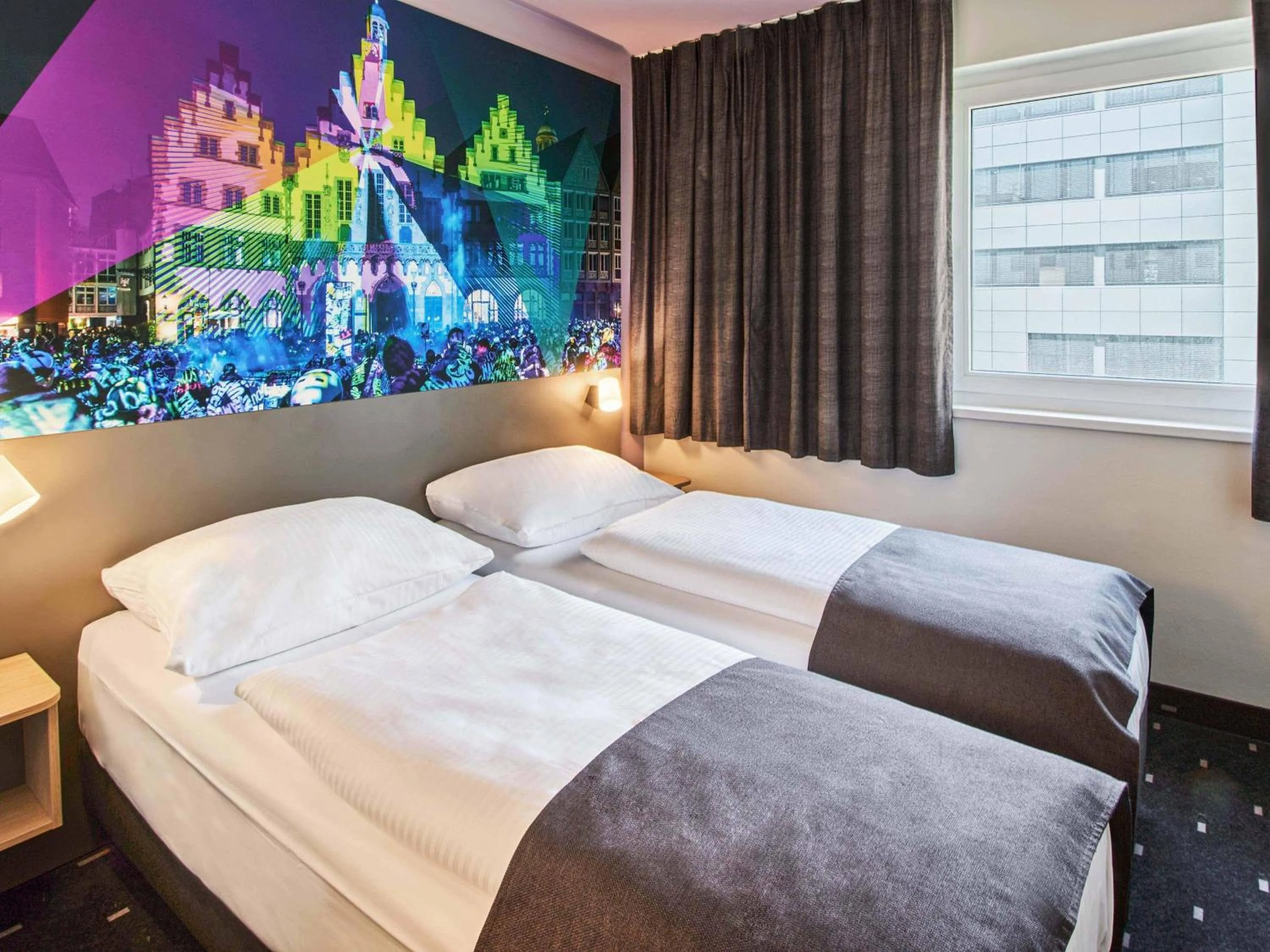 Photo of the whole room, Bed in B&B HOTEL Frankfurt-Niederrad