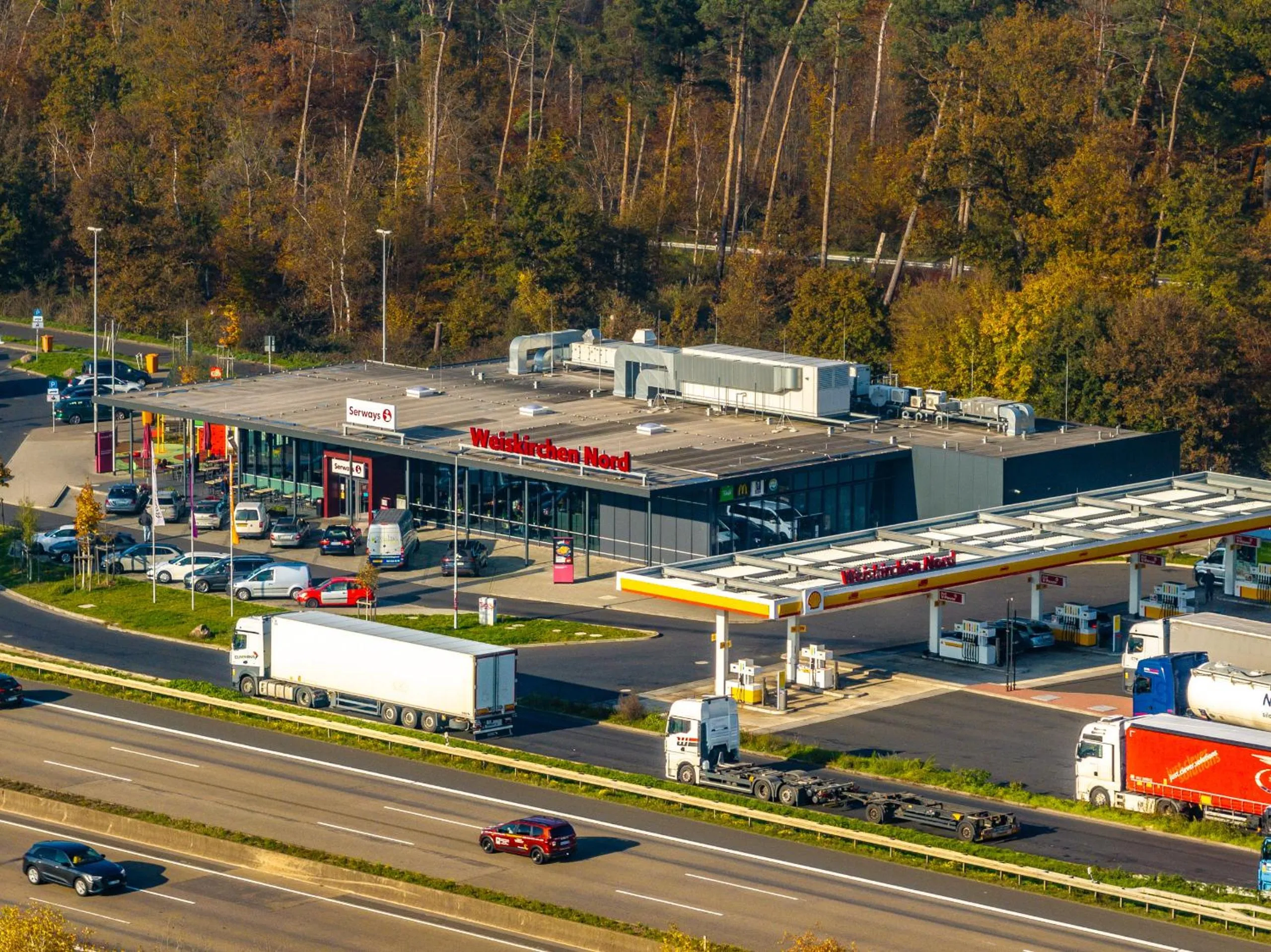 Bird's eye view in Serways Hotel Weiskirchen Nord