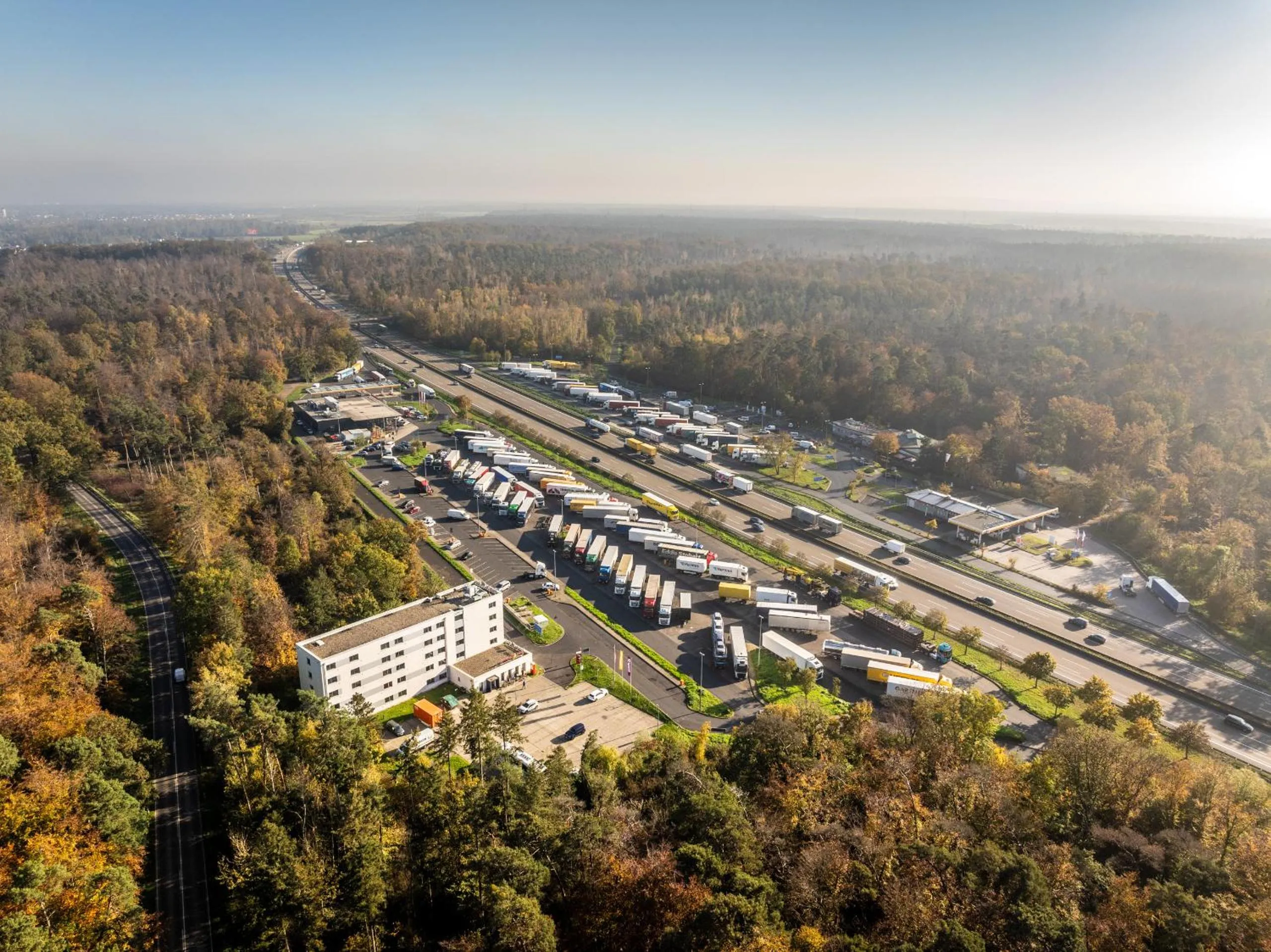 Bird's eye view in Serways Hotel Weiskirchen Nord