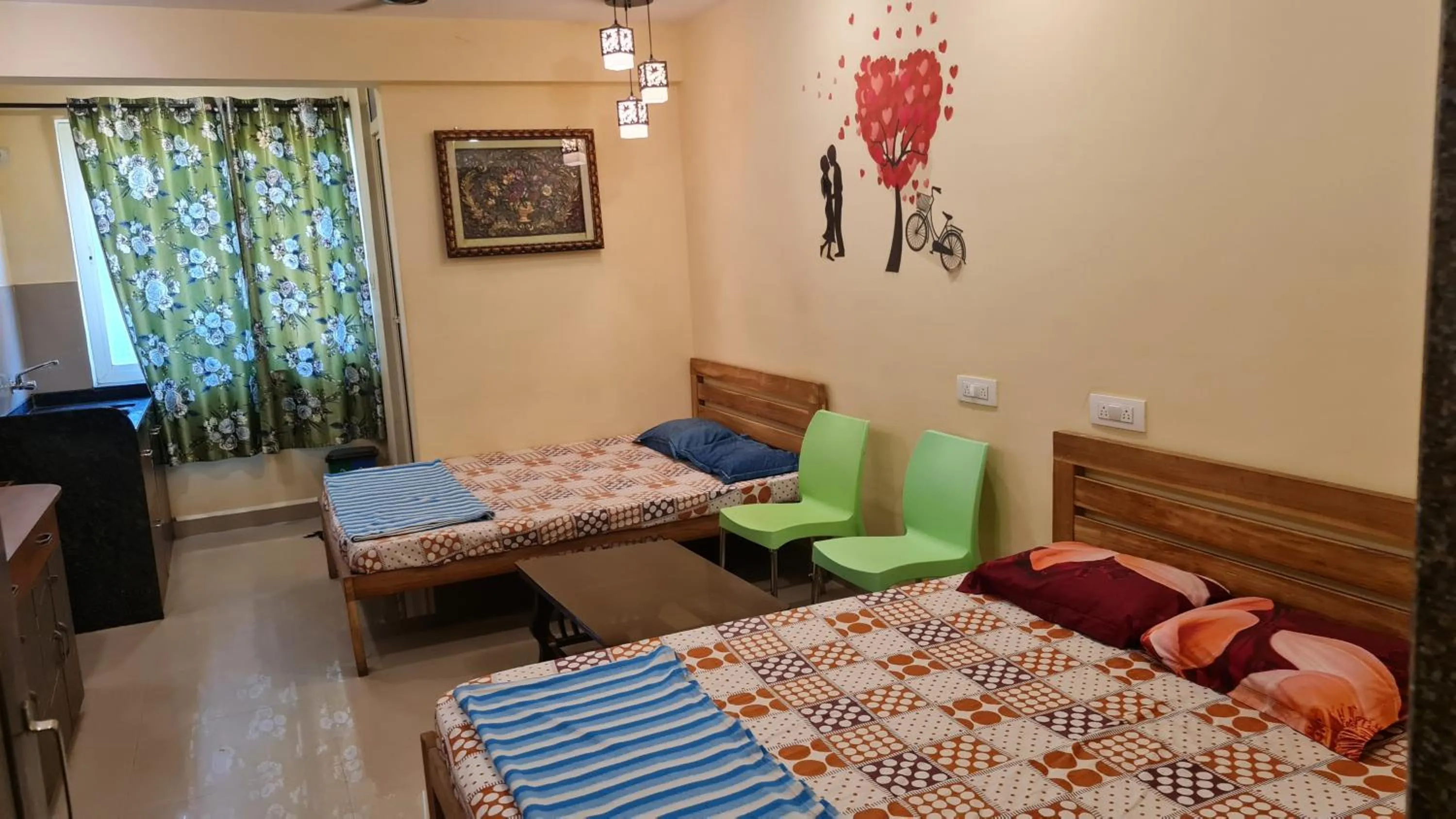 Bed in Godwill Kimo Guest house Seraulim