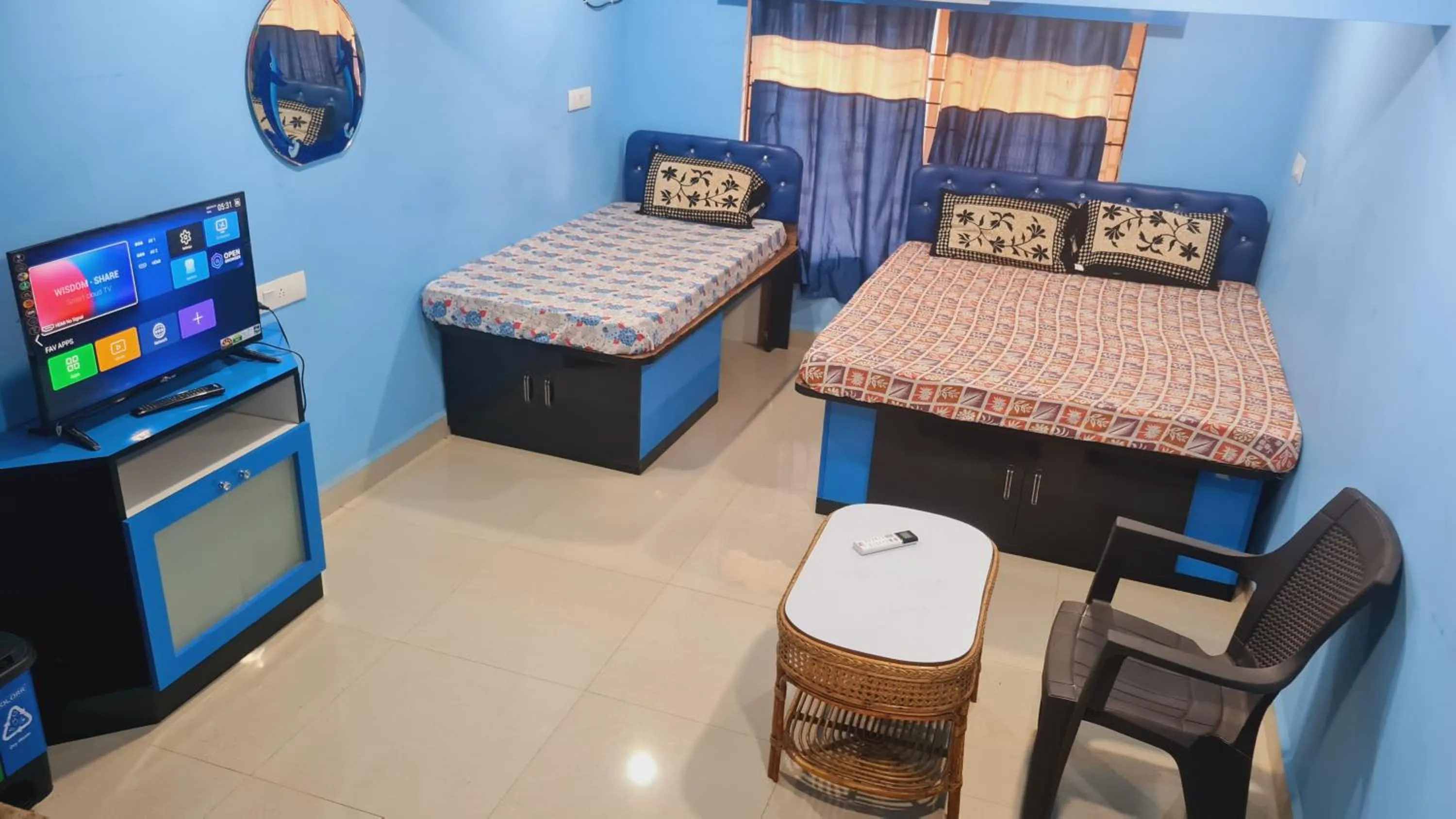Bed in Godwill Kimo Guest house Seraulim