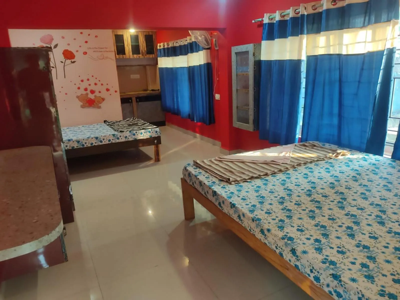 Bed in Godwill Kimo Guest house Seraulim