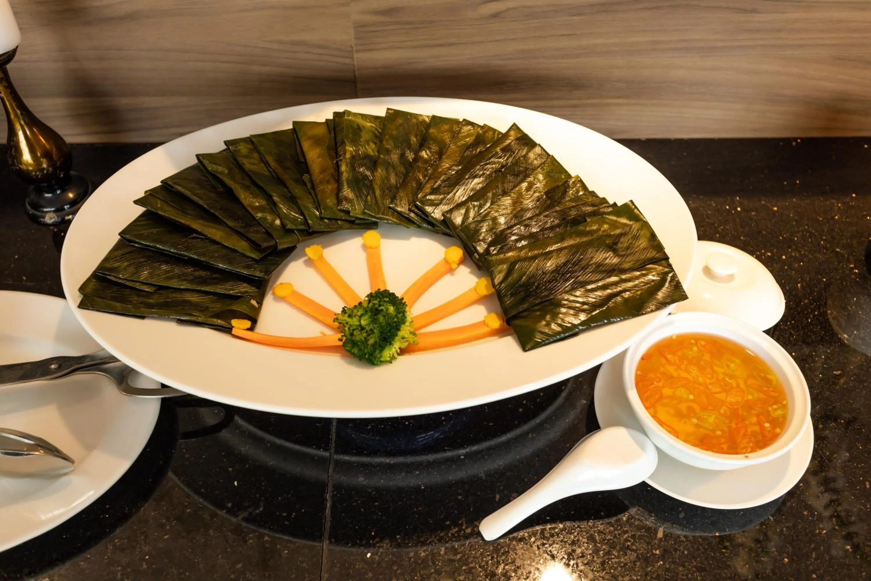 Buffet breakfast in White Lotus Hue Hotel