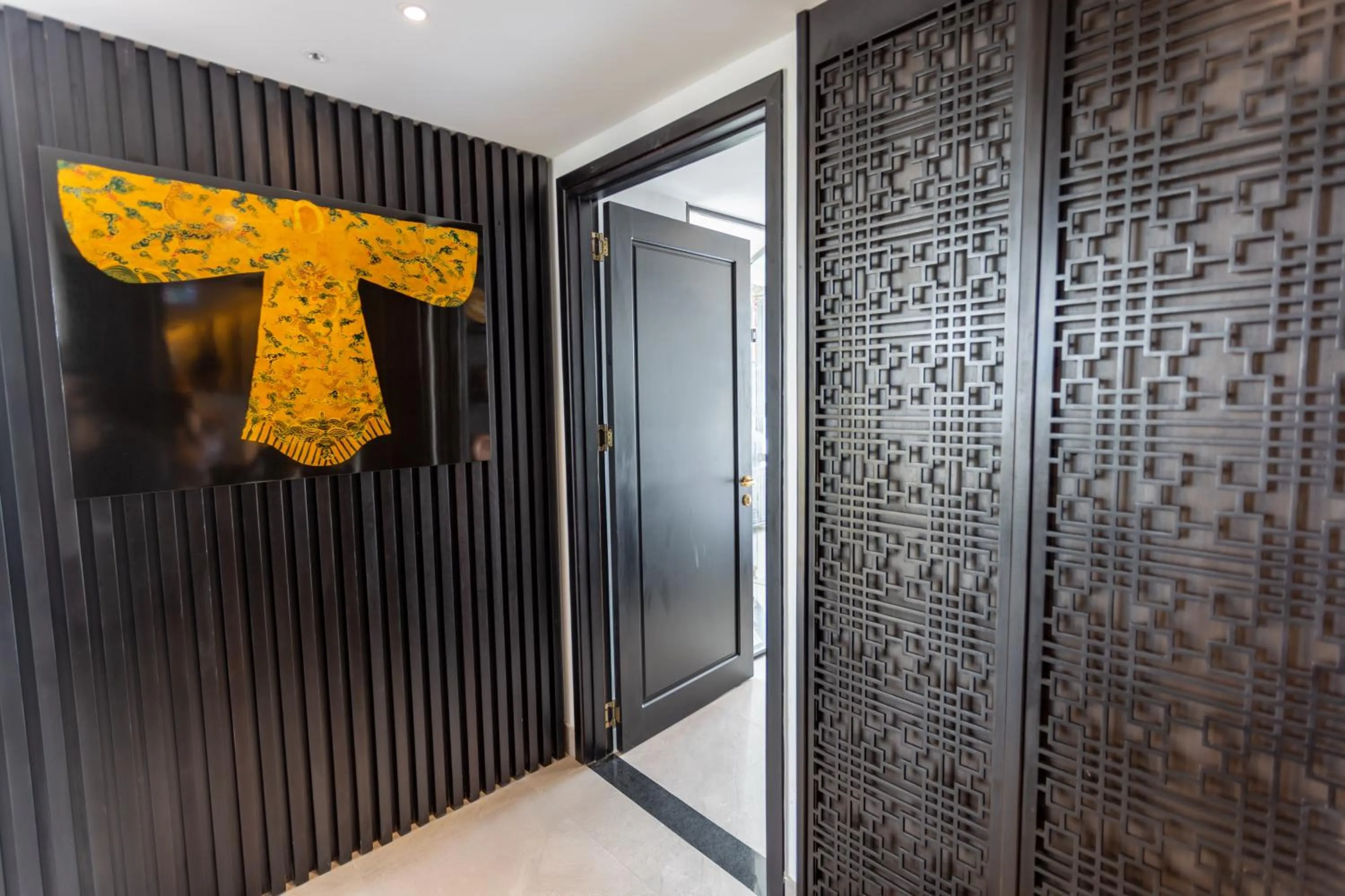 Living room in White Lotus Hue Hotel