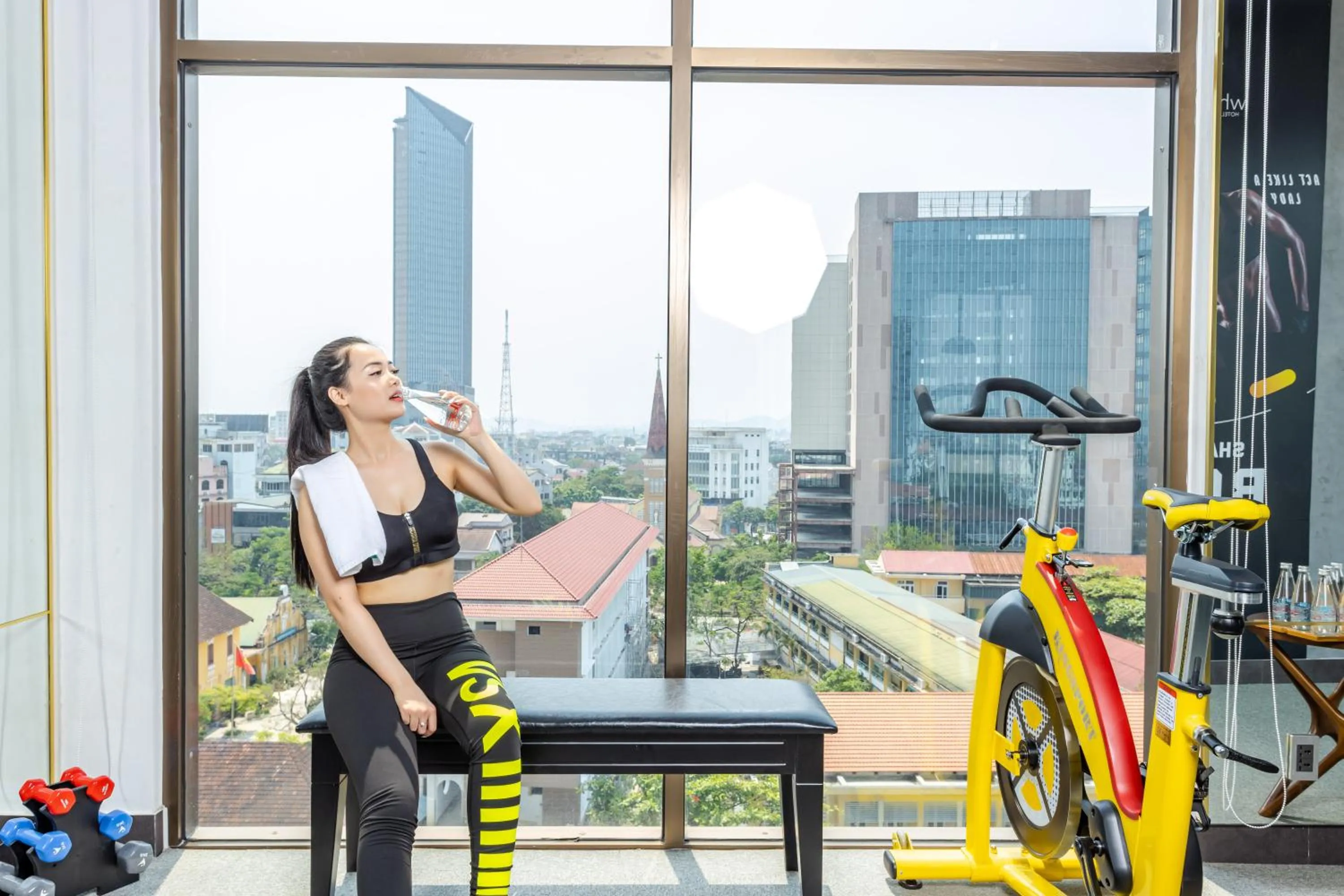 Fitness centre/facilities in White Lotus Hue Hotel