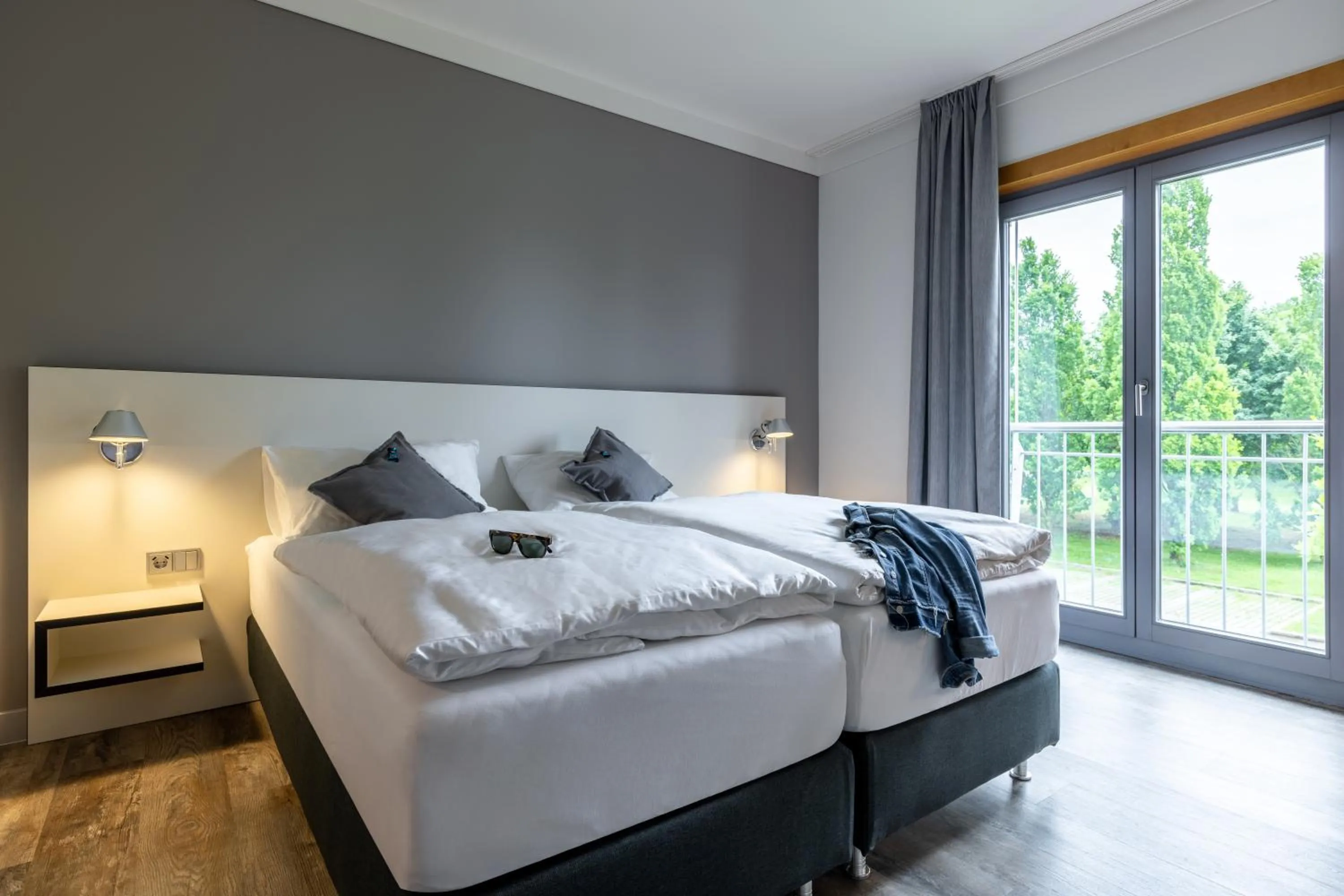 Photo of the whole room, Bed in Hotel Leipheim Süd