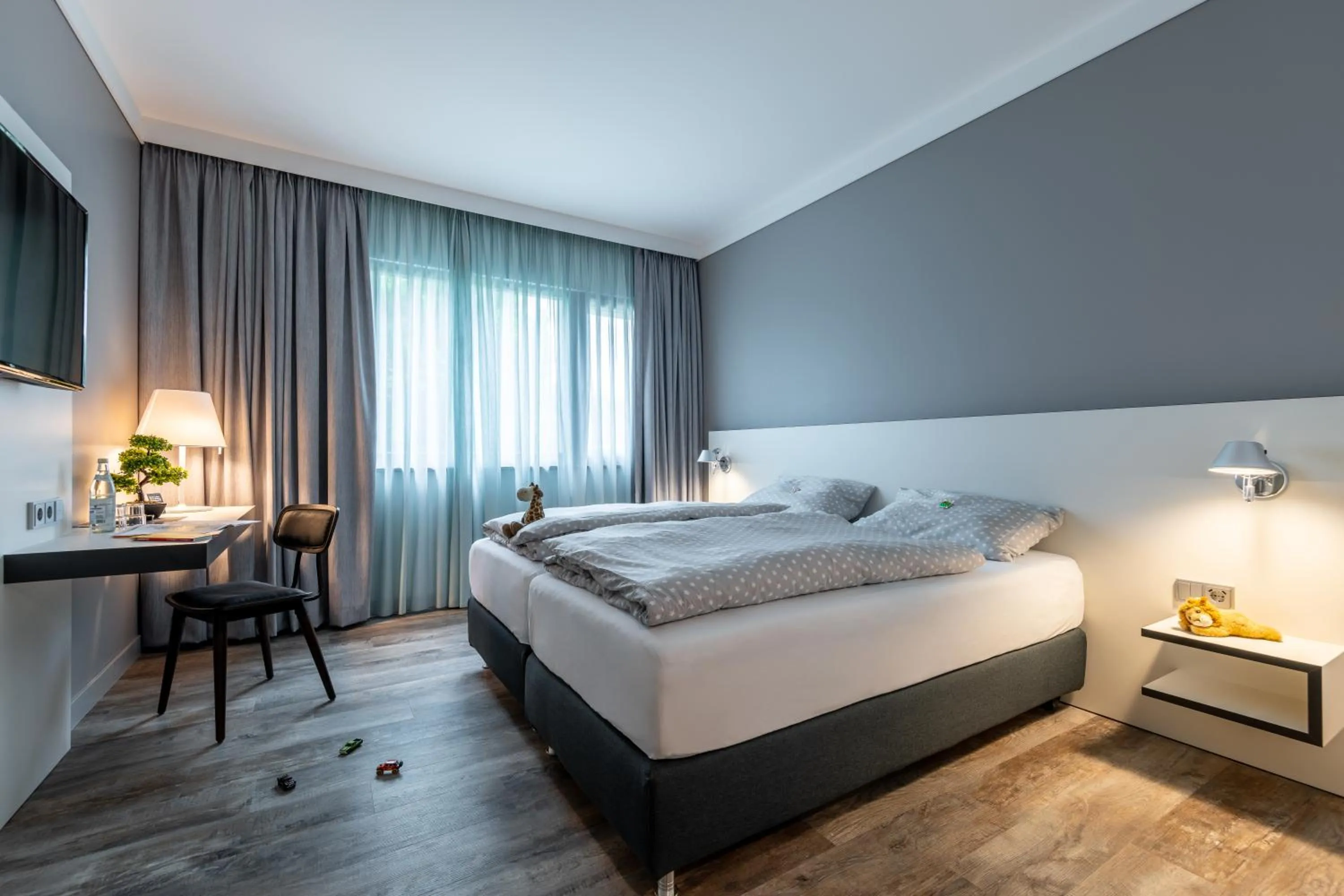 Photo of the whole room, Bed in Hotel Leipheim Süd